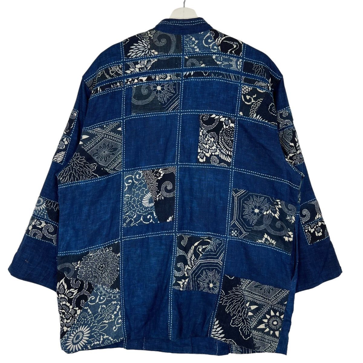 Japanese Brand × Real Japan Blues RARE 60s VINTAGE JAPANESE SILK KIMONO CARDIGAN JACKET Size US L / EU 52-54 / 3 - 6 Thumbnail