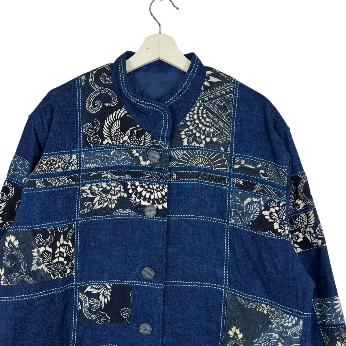 Japanese Brand × Real Japan Blues RARE 60s VINTAGE JAPANESE SILK KIMONO CARDIGAN JACKET Size US L / EU 52-54 / 3 - 3 Thumbnail