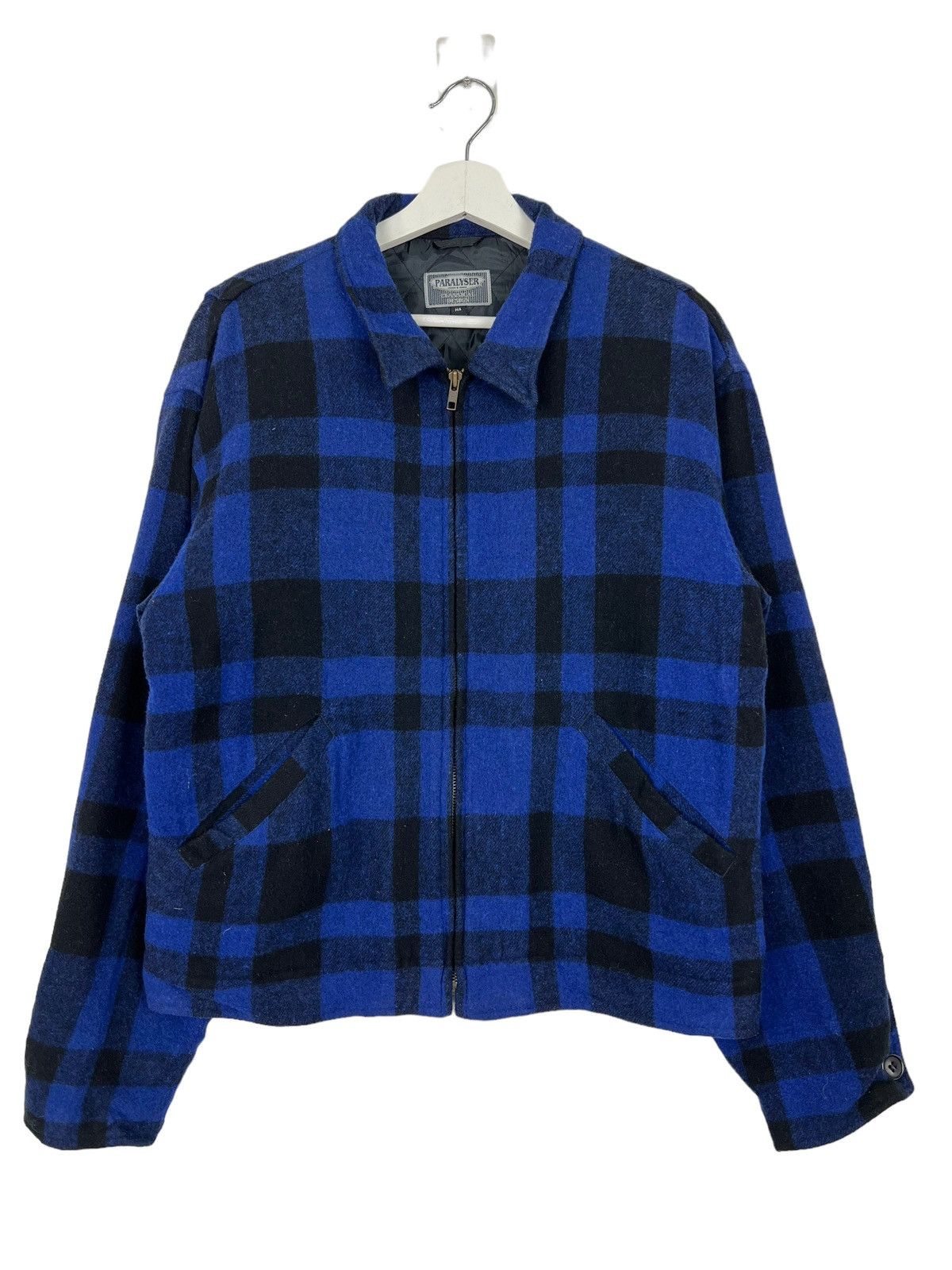 Japanese Brand 🔥 PARALYSEY PLAID WOOL JACKET Size US M / EU 48-50 / 2 - 1 Thumbnail