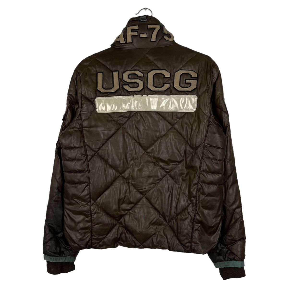 Japanese Brand 🔥 VINTAGE AVIREX USCG RESCUE QUILTED BOMBER JACKET Size US M / EU 48-50 / 2 - 7 Thumbnail