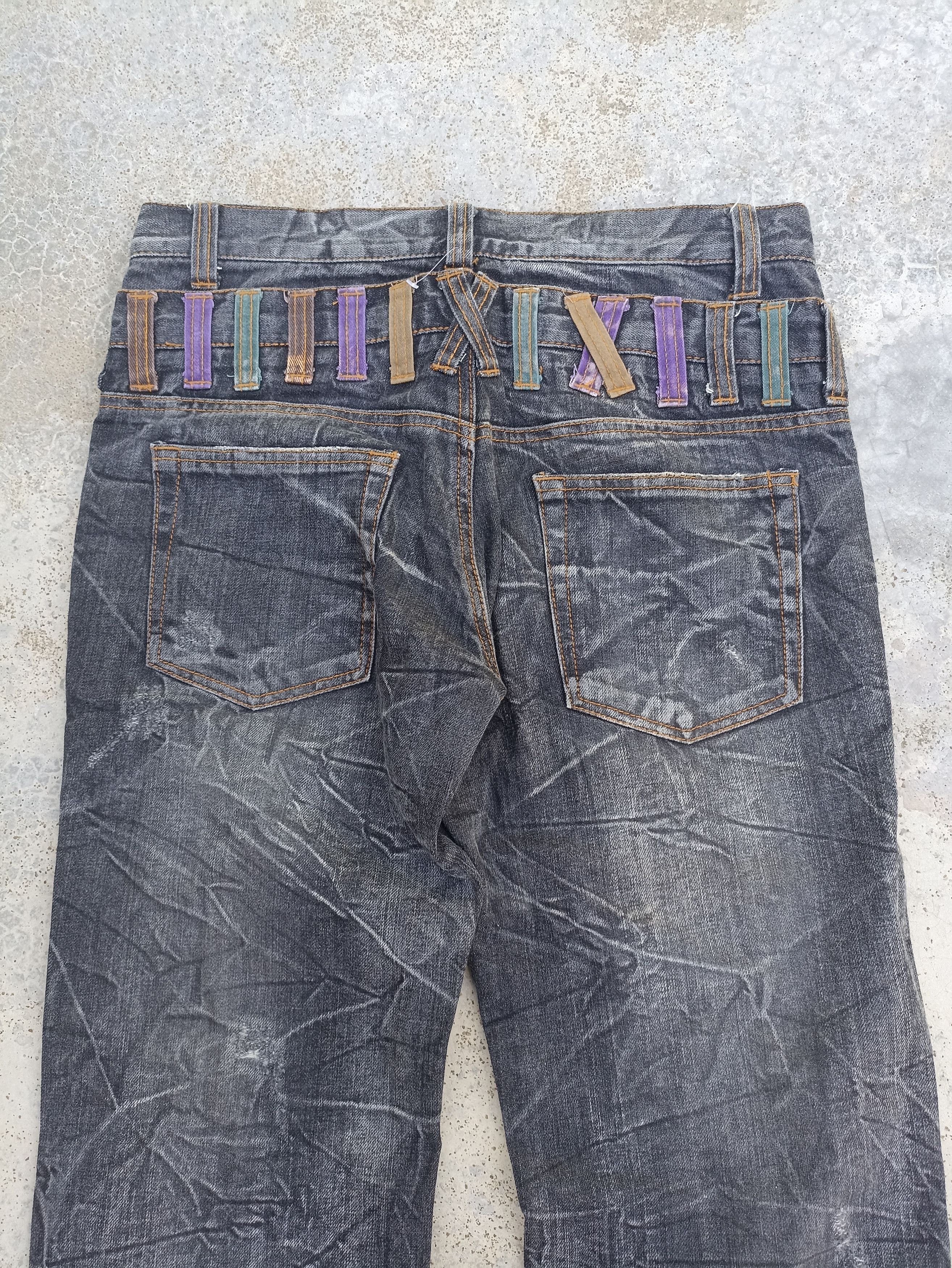 Beauty Beast Nylaus Jeans distressed double waist seditionaries Size US 32 / EU 48 - 5 Thumbnail