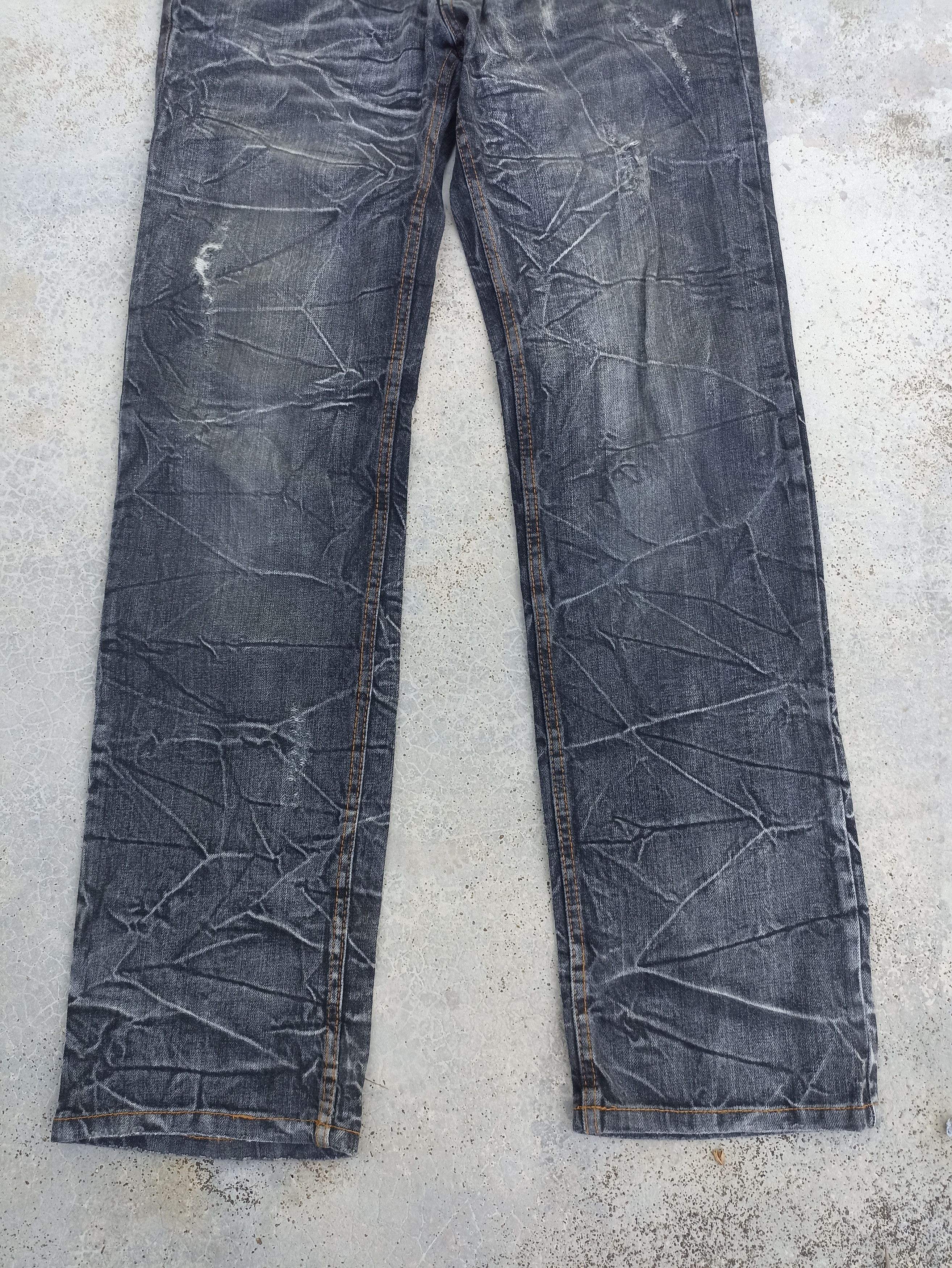 Beauty Beast Nylaus Jeans distressed double waist seditionaries Size US 32 / EU 48 - 3 Thumbnail