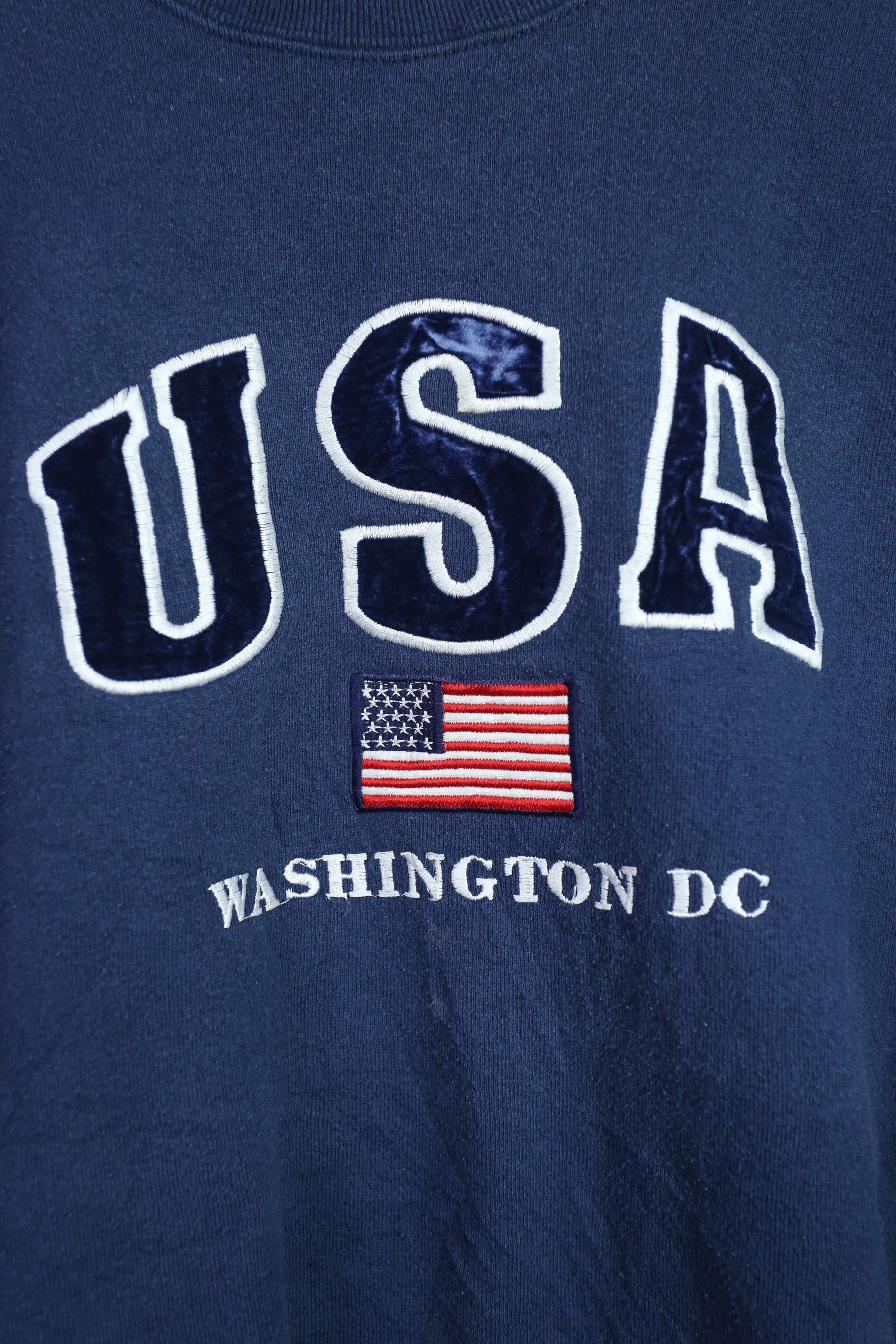 Fruit Of The Loom × Vintage SW51 Washington DC USA Sweater (XL) Size US XL / EU 56 / 4 - 2 Thumbnail
