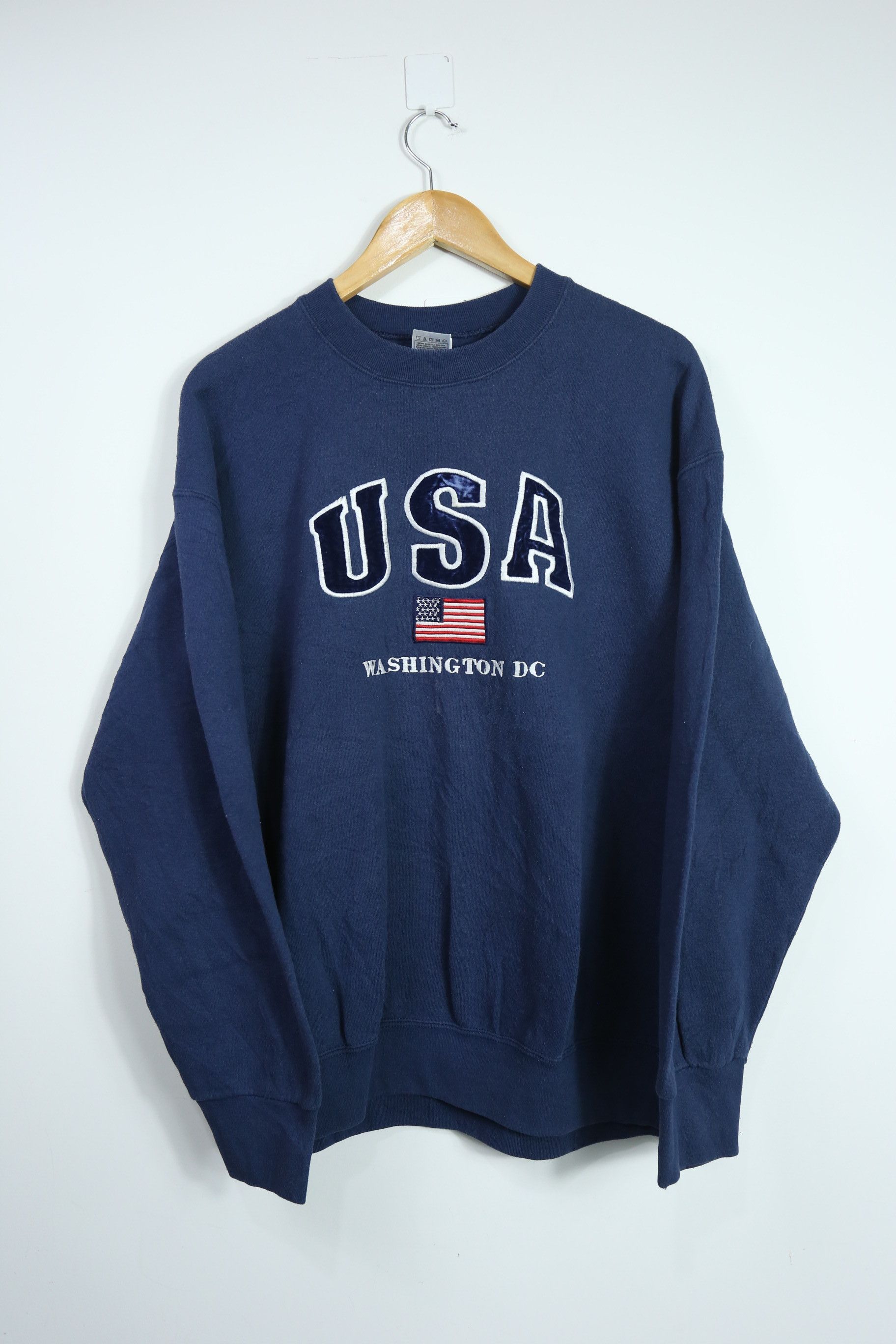 Fruit Of The Loom × Vintage SW51 Washington DC USA Sweater (XL) Size US XL / EU 56 / 4 - 1 Thumbnail