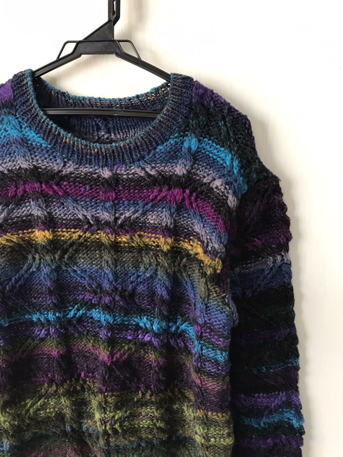 Art Comes First Nice Coloured Cable Knitwear Jumper Coogi Inspired Size US S / EU 44-46 / 1 - 4 Thumbnail