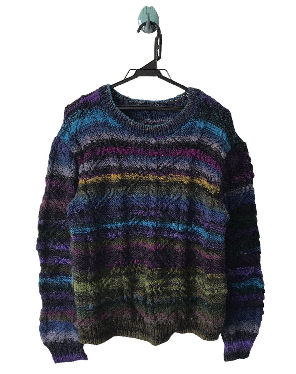 Art Comes First Nice Coloured Cable Knitwear Jumper Coogi Inspired Size US S / EU 44-46 / 1 - 1 Thumbnail
