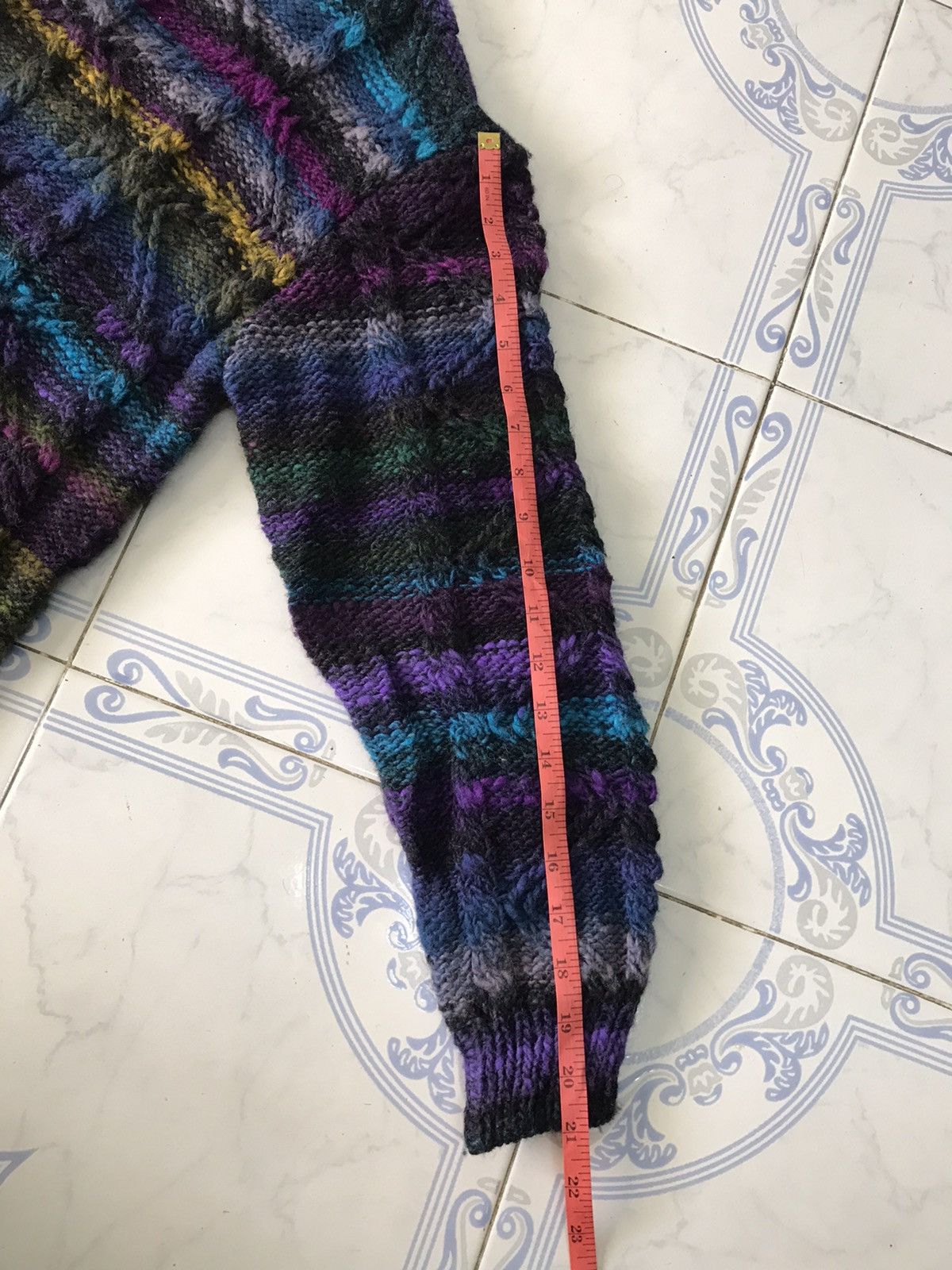 Art Comes First Nice Coloured Cable Knitwear Jumper Coogi Inspired Size US S / EU 44-46 / 1 - 13 Thumbnail