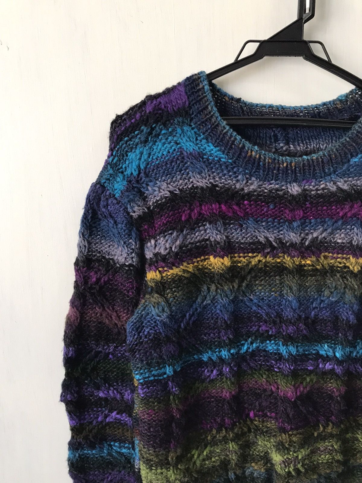 Art Comes First Nice Coloured Cable Knitwear Jumper Coogi Inspired Size US S / EU 44-46 / 1 - 3 Thumbnail