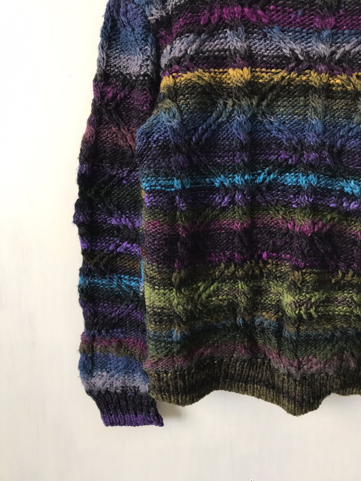 Art Comes First Nice Coloured Cable Knitwear Jumper Coogi Inspired Size US S / EU 44-46 / 1 - 6 Thumbnail