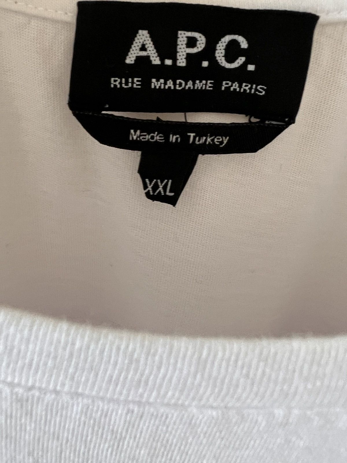 A.P.C. A.P.C. Logo t-shirt Size US XL / EU 56 / 4 - 2 Thumbnail