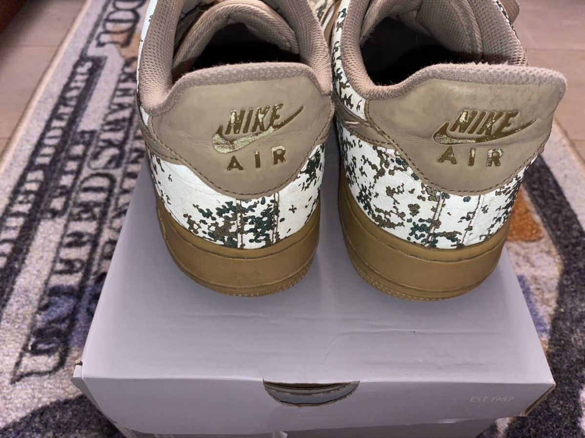 Nike Nike Air Force 1 Low Desert Camo Team Gold 2017 Size US 9 / EU 42 - 8 Thumbnail