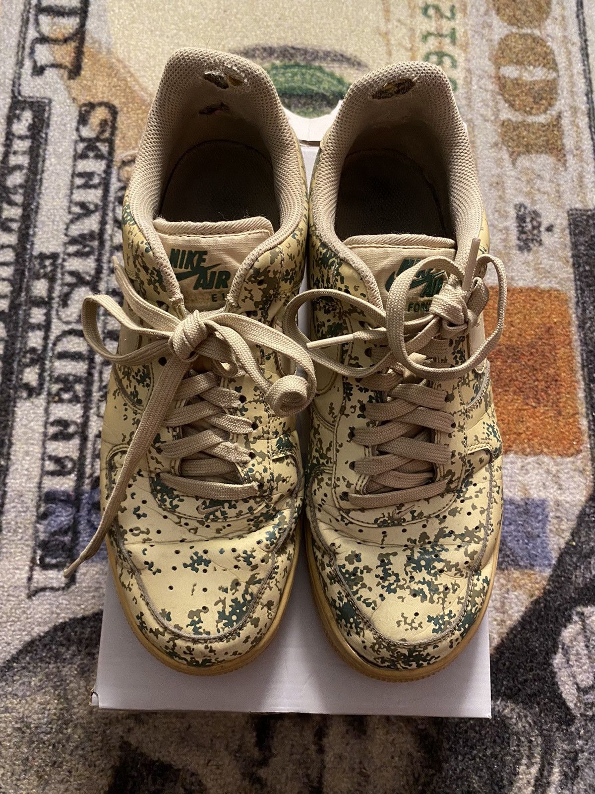 Nike Nike Air Force 1 Low Desert Camo Team Gold 2017 Size US 9 / EU 42 - 5 Thumbnail