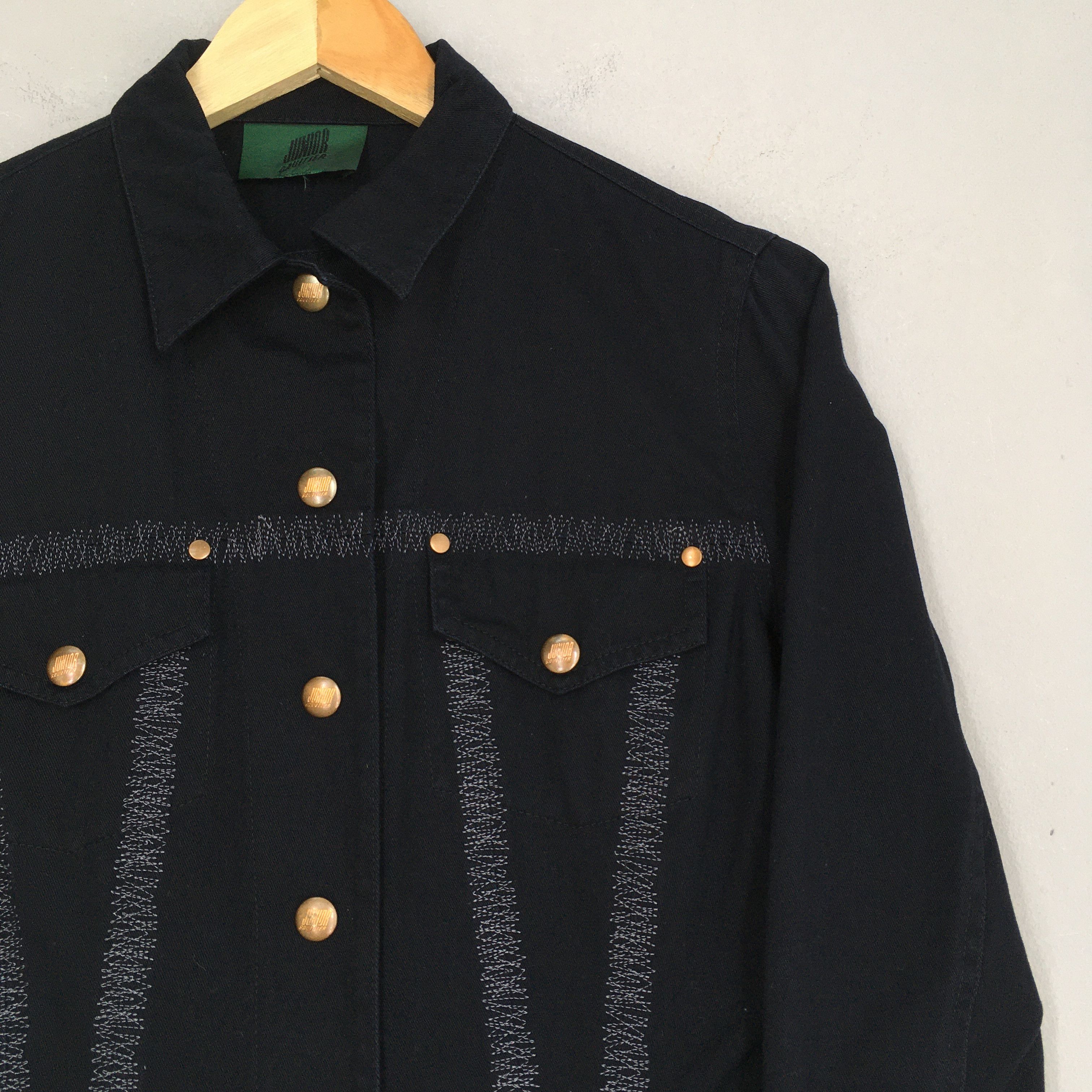 Jean Paul Gaultier × Vintage Junior Gaultier Jean Paul Denim Women Jacket XSmall Size XS / US 0-2 / IT 36-38 - 2 Thumbnail