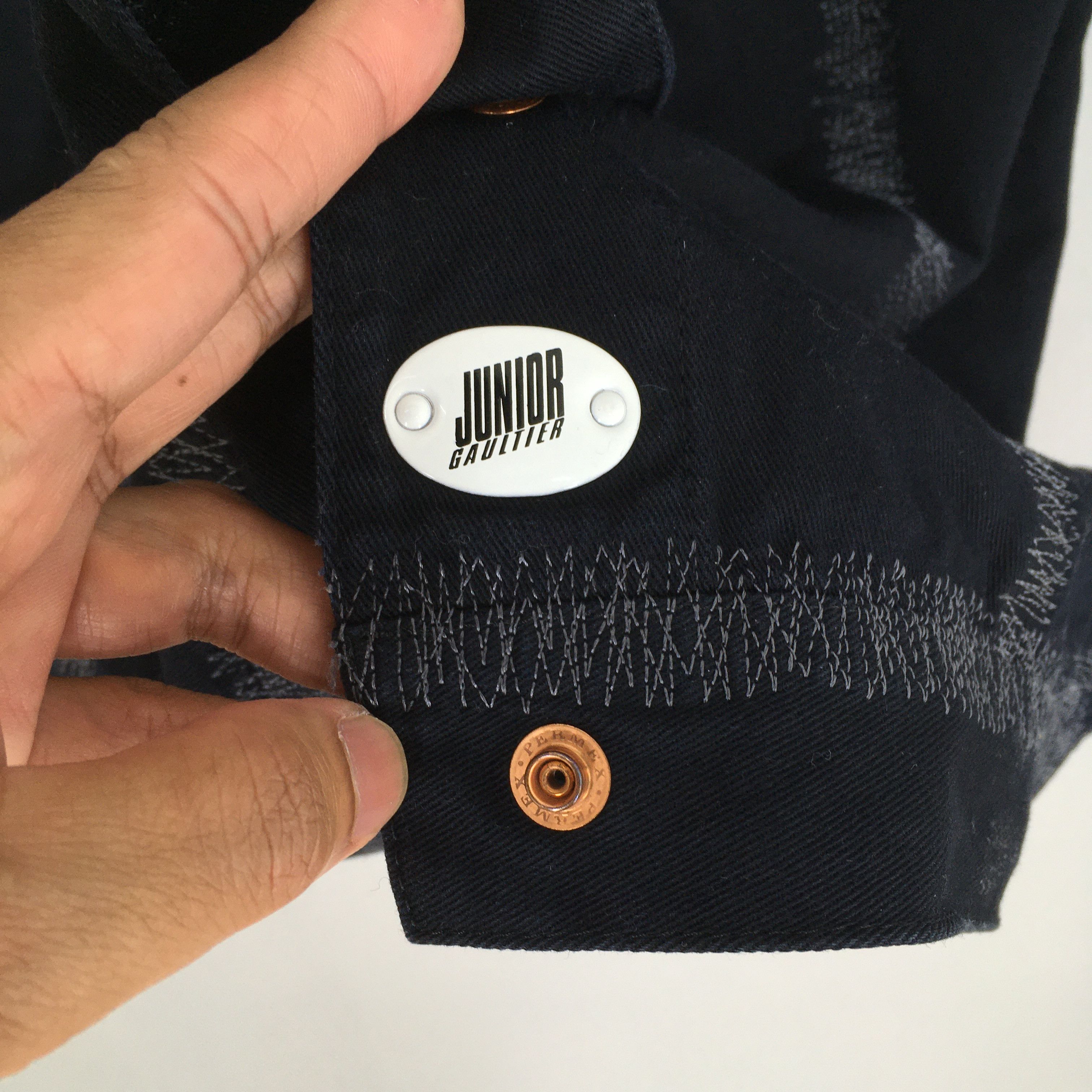 Jean Paul Gaultier × Vintage Junior Gaultier Jean Paul Denim Women Jacket XSmall Size XS / US 0-2 / IT 36-38 - 6 Thumbnail
