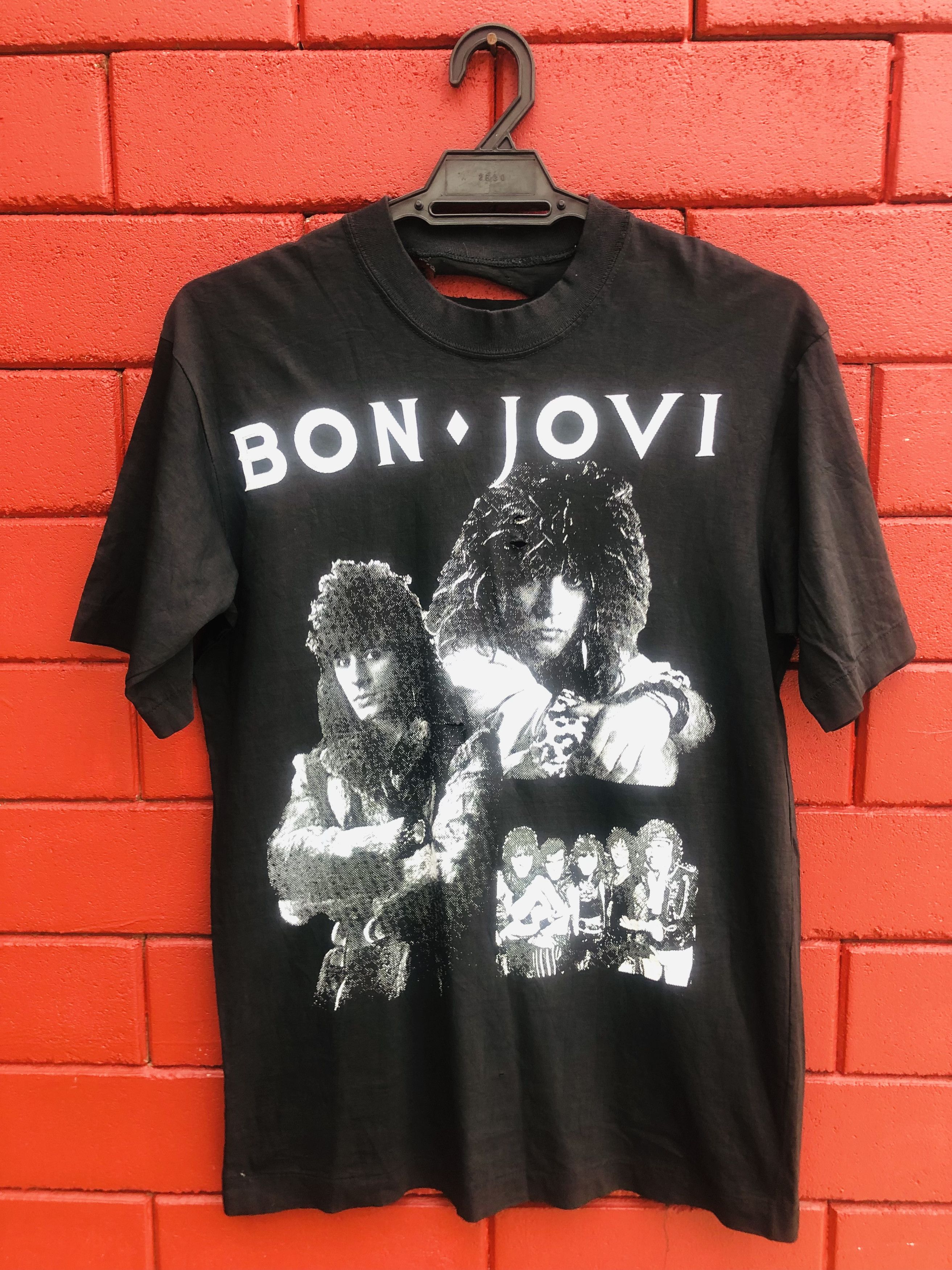 Band Tees × Vintage Vintage Bonjovi Band Music Streetwear Fashion Style Size US M / EU 48-50 / 2 - 1 Thumbnail