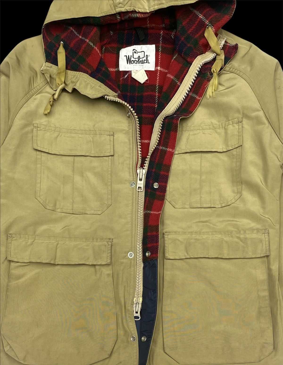 Vintage × Woolrich Woolen Mills 🔥 VINTAGE WOOLRICH WINTER HOODED PARKA USA 🔥🔥 Size US L / EU 52-54 / 3 - 4 Thumbnail