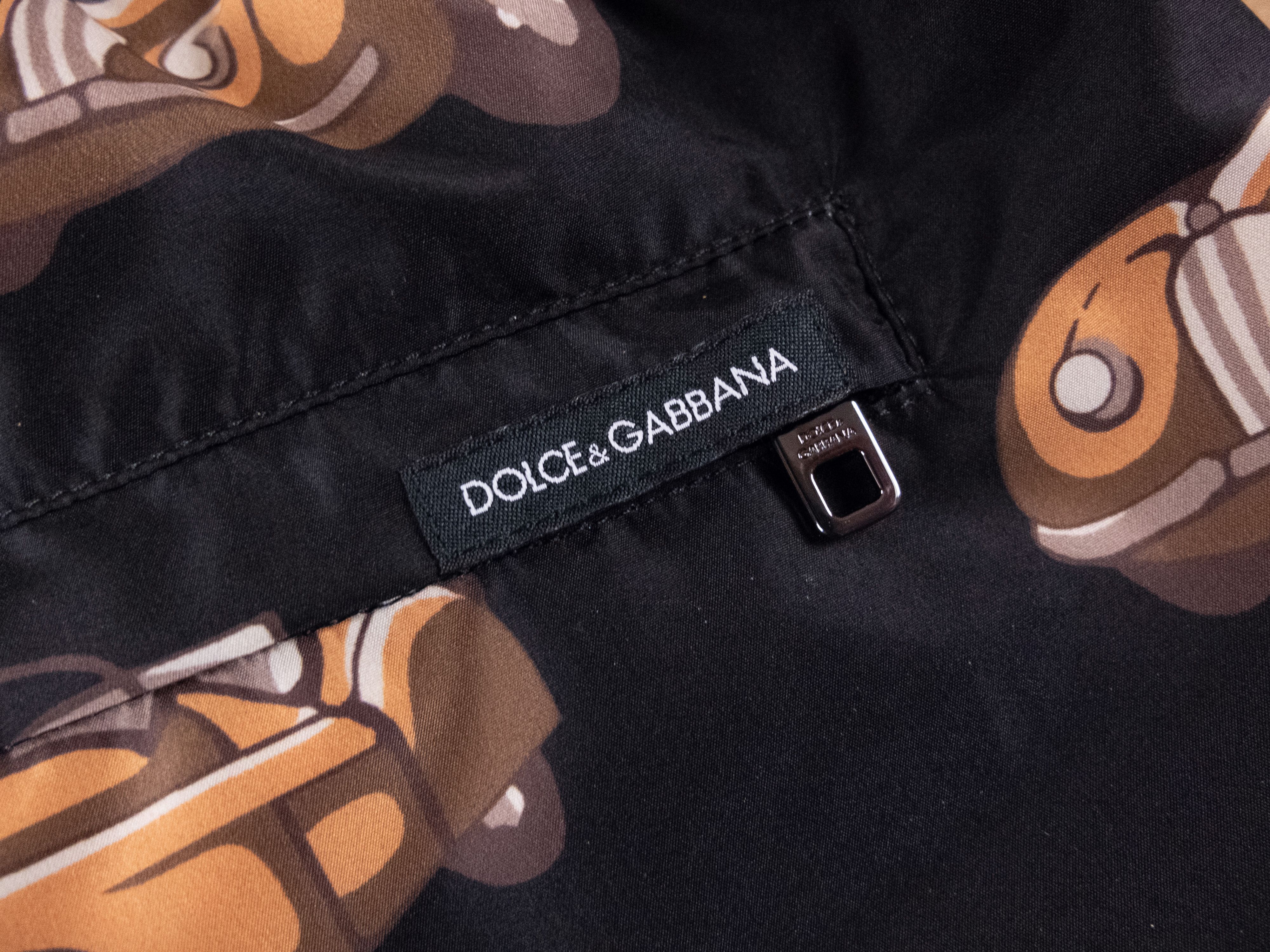 Dolce & Gabbana $465 DOLCE & GABBANA black car swim shorts - 3 / XS / 30 US Size US 30 / EU 46 - 13 Thumbnail