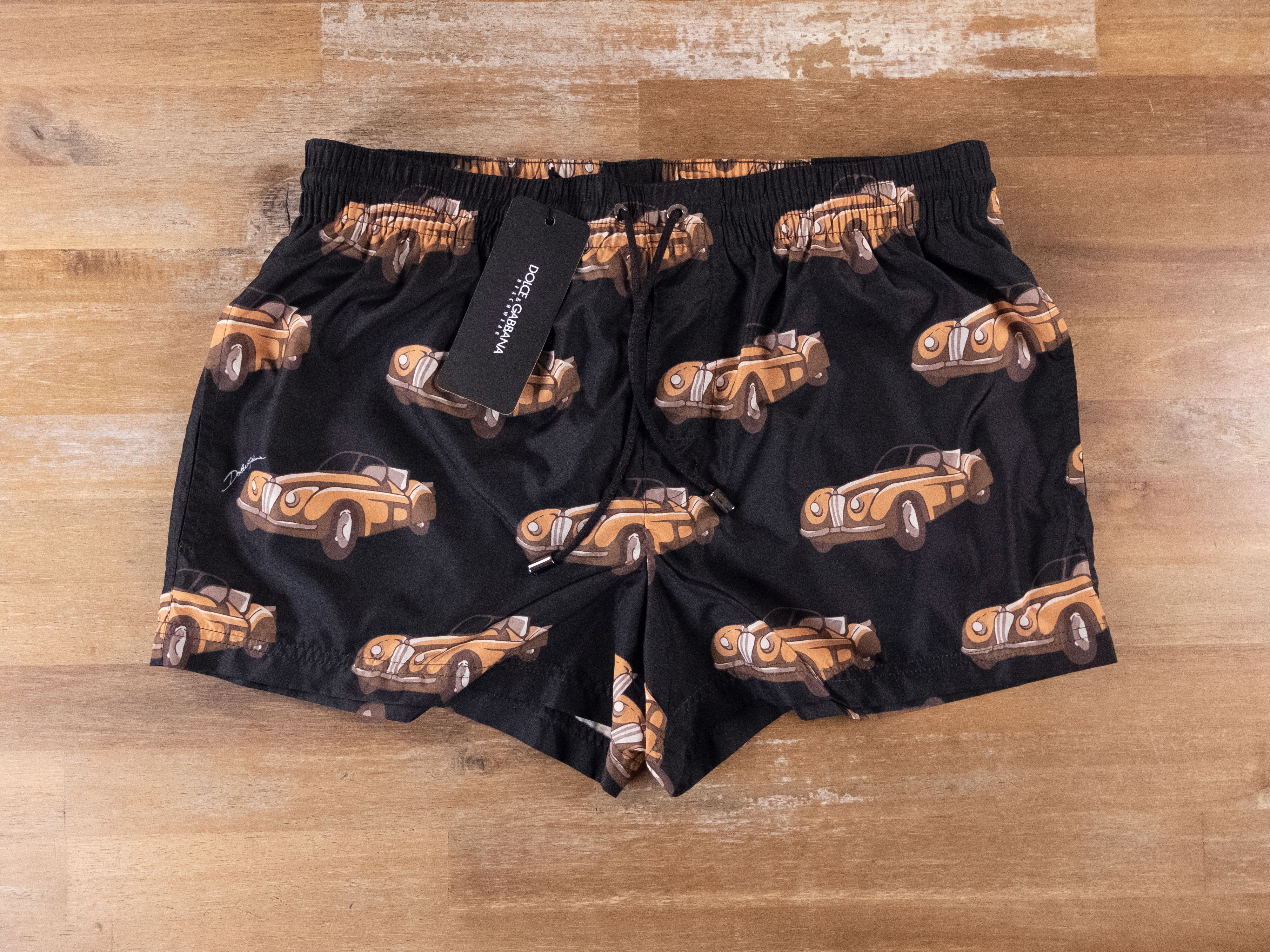 Dolce & Gabbana $465 DOLCE & GABBANA black car swim shorts - 3 / XS / 30 US Size US 30 / EU 46 - 5 Thumbnail