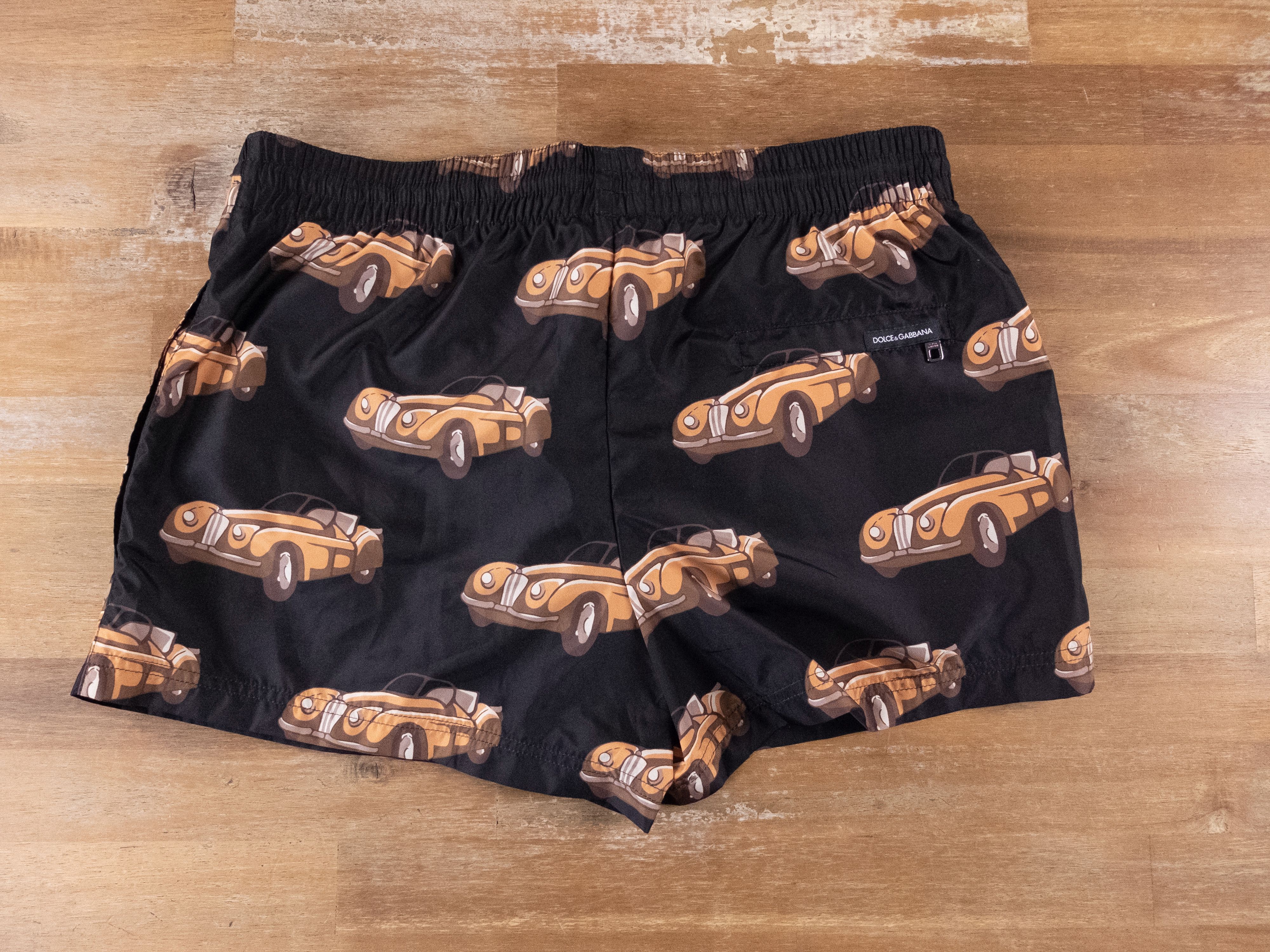 Dolce & Gabbana $465 DOLCE & GABBANA black car swim shorts - 3 / XS / 30 US Size US 30 / EU 46 - 12 Thumbnail