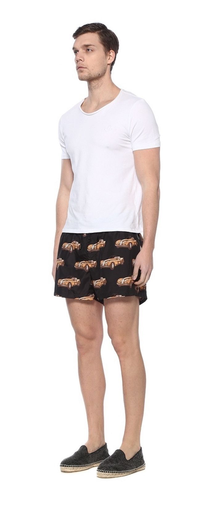 Dolce & Gabbana $465 DOLCE & GABBANA black car swim shorts - 3 / XS / 30 US Size US 30 / EU 46 - 3 Thumbnail