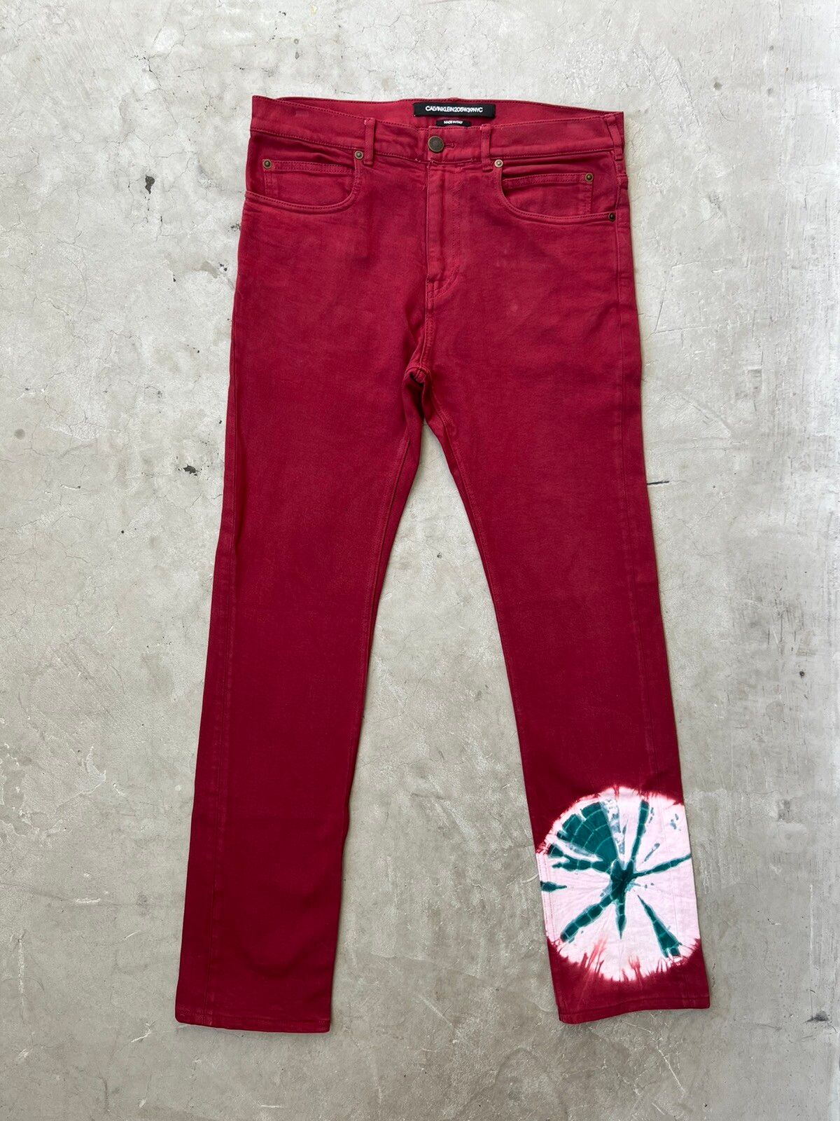 Pre-owned Calvin Klein 205w39nyc Ss/19  Tie Dye Pants
