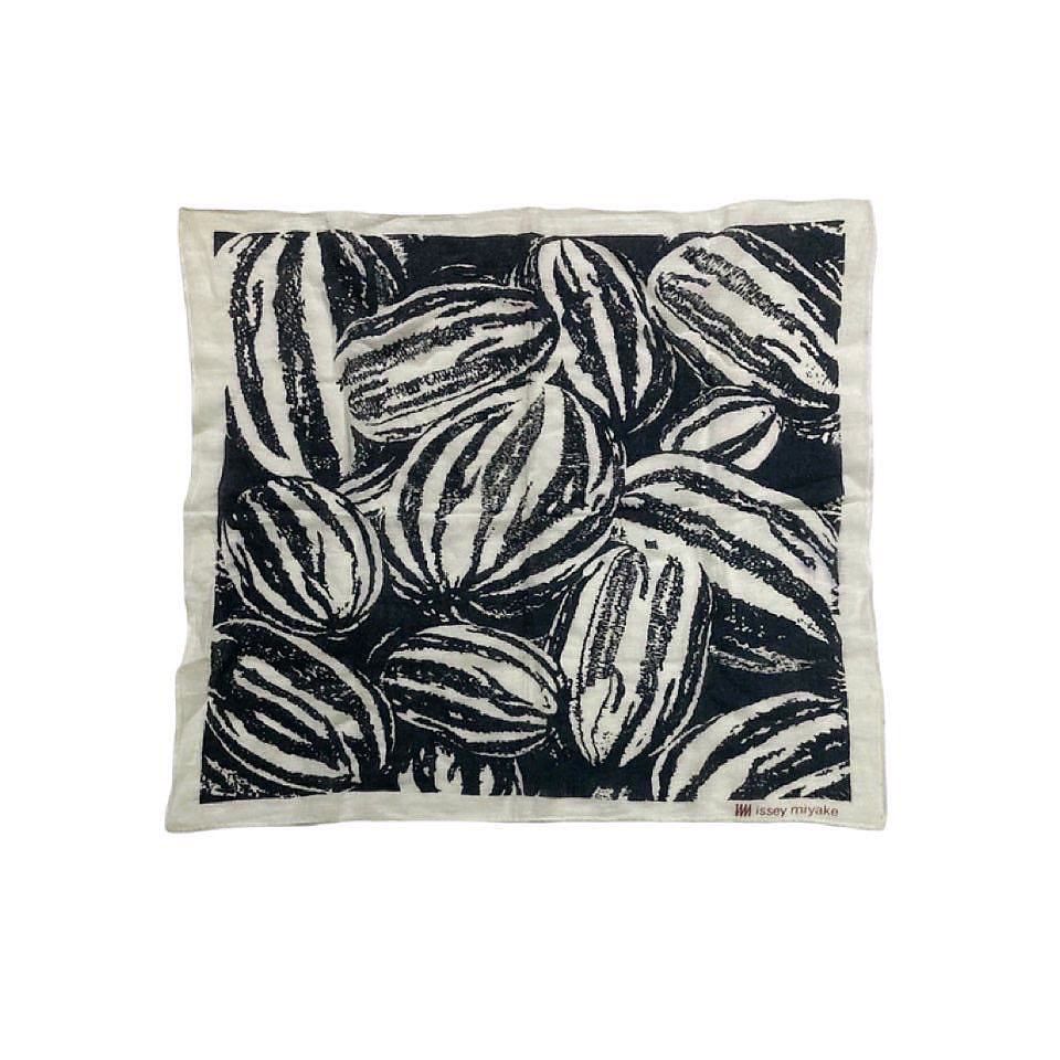 Issey Miyake Issey Miyake Watermelon Print Scarf in Deep Indigo & White Size ONE SIZE - 1 Thumbnail