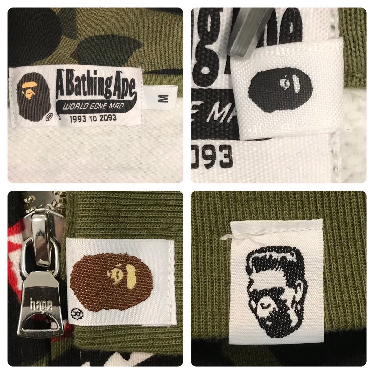 Bape BAPE 1st camo green shark full zip hoodie a bathing ape Size US M / EU 48-50 / 2 - 8 Thumbnail