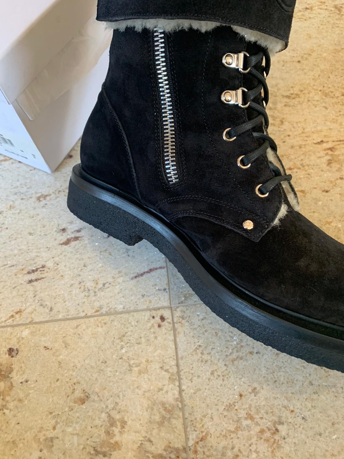 Balmain Shearling Buckle Boots in Black Size US 10 / EU 43 - 12 Thumbnail