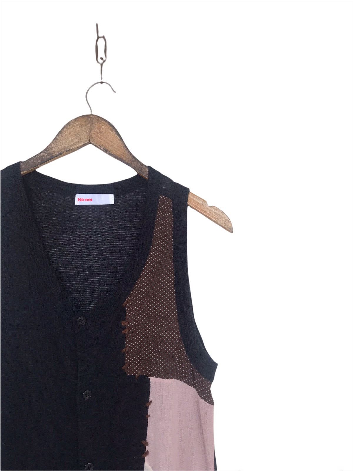 Issey Miyake 💥Final💥Issey Miyake Ne Net Patchwork Tank Top Shirt Size S / US 4 / IT 40 - 3 Thumbnail