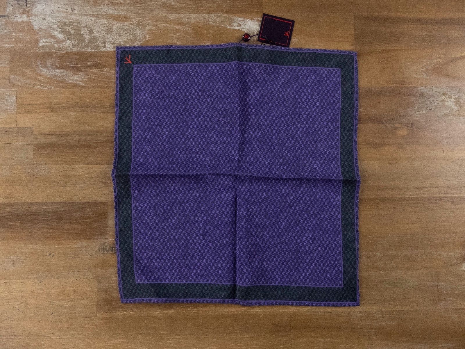 Isaia ISAIA Napoli purple silk pocket square authentic NWT Size ONE SIZE - 1 Thumbnail