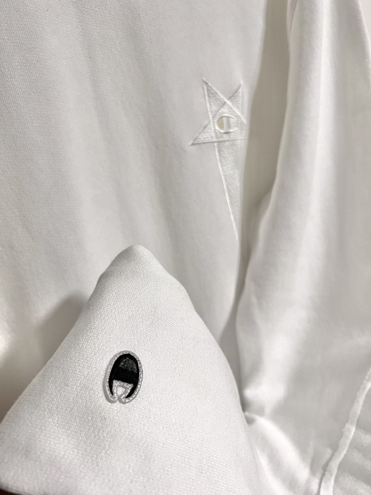 Champion × Rick Owens Logo Embroidered Cotton Long Sleeve Bib Size US L / EU 52-54 / 3 - 4 Thumbnail