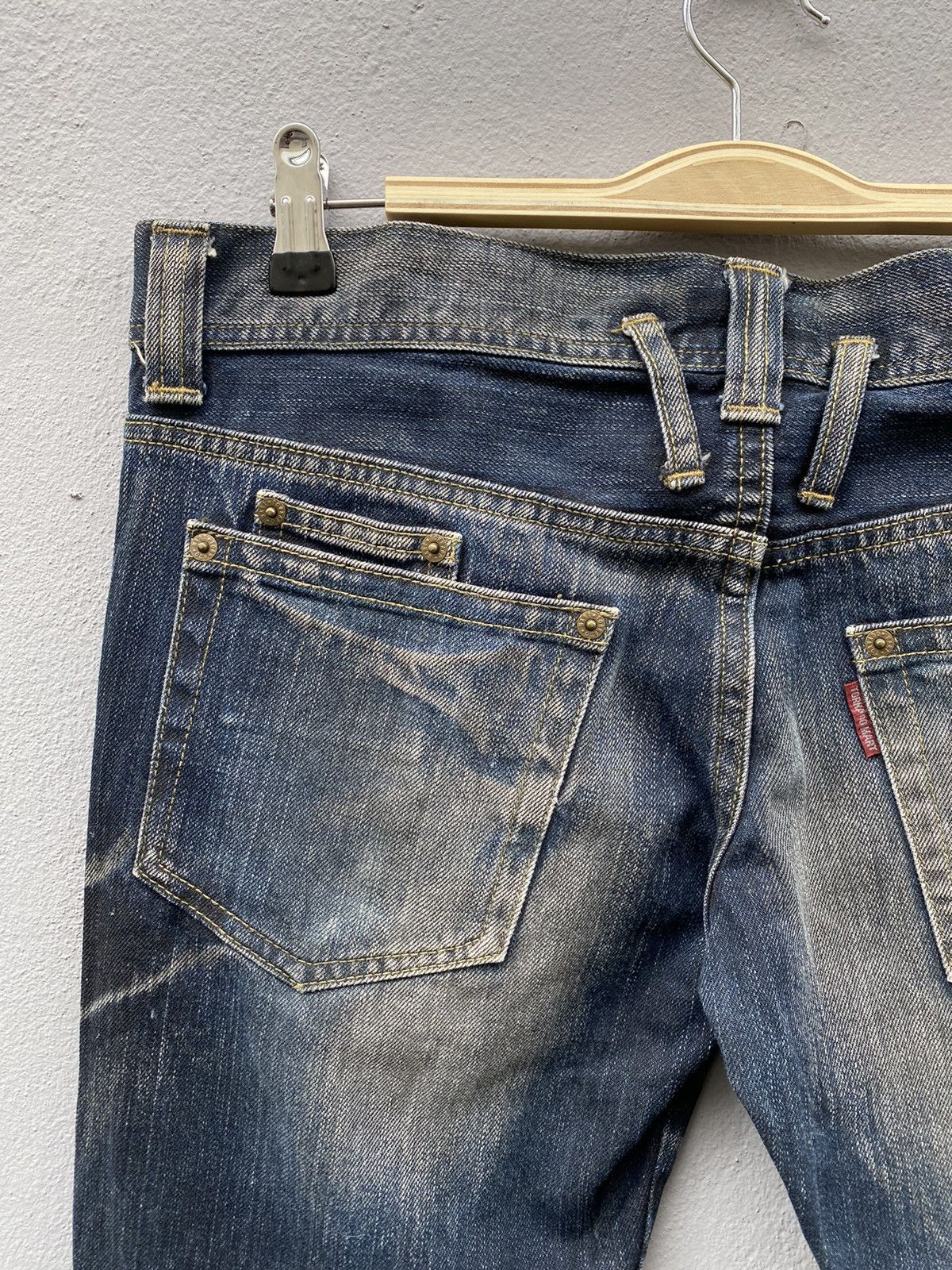 Tornado Mart 💥RARE💥Tornado Mart Japan Waxed Double Waist Denim Size US 34 / EU 50 - 10 Thumbnail