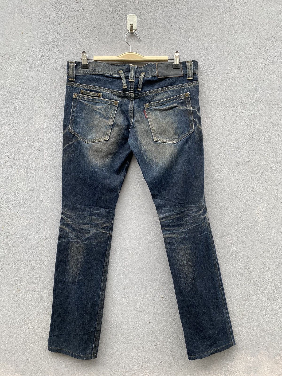 Tornado Mart 💥RARE💥Tornado Mart Japan Waxed Double Waist Denim Size US 34 / EU 50 - 2 Thumbnail