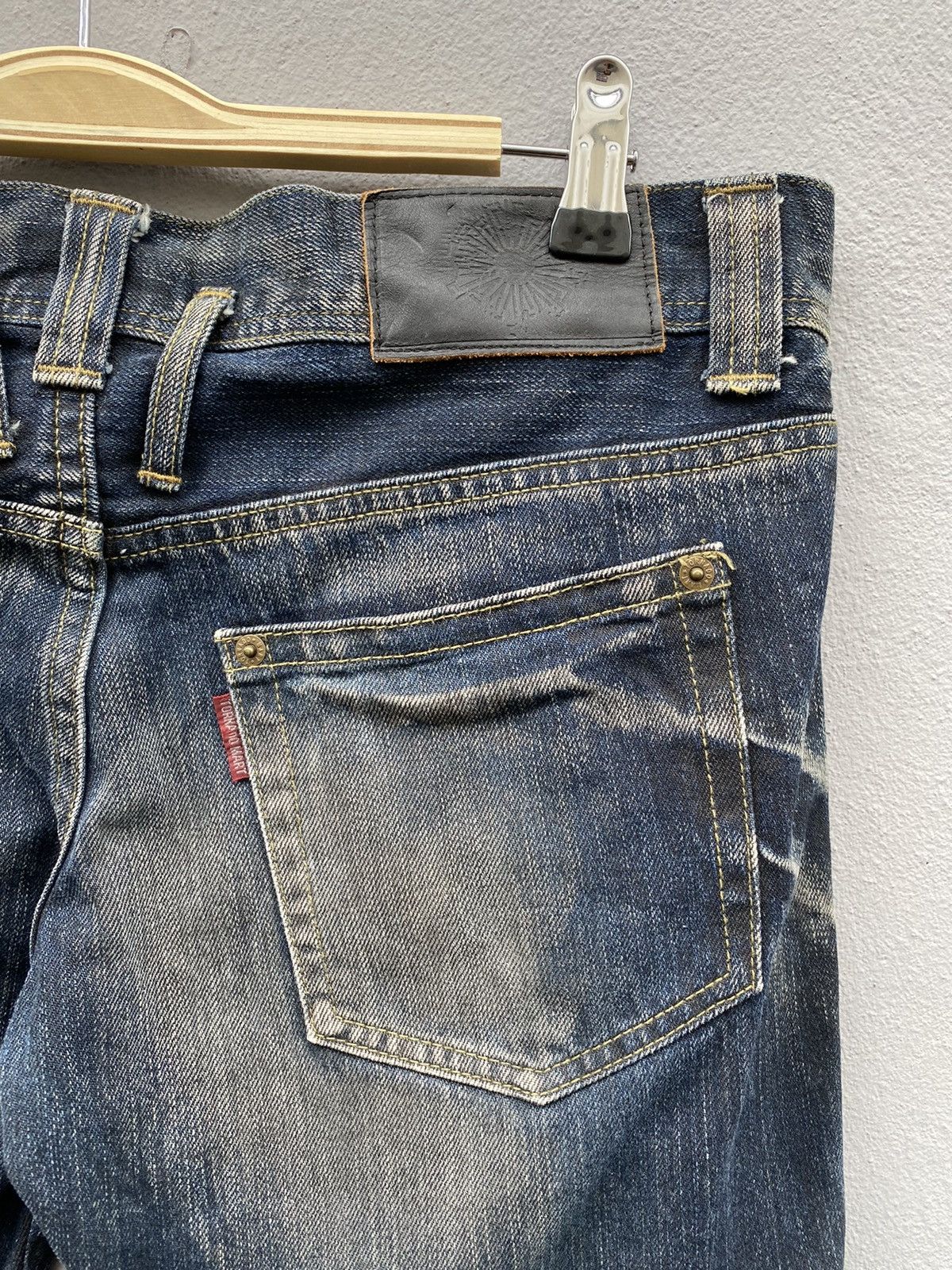 Tornado Mart 💥RARE💥Tornado Mart Japan Waxed Double Waist Denim Size US 34 / EU 50 - 11 Thumbnail