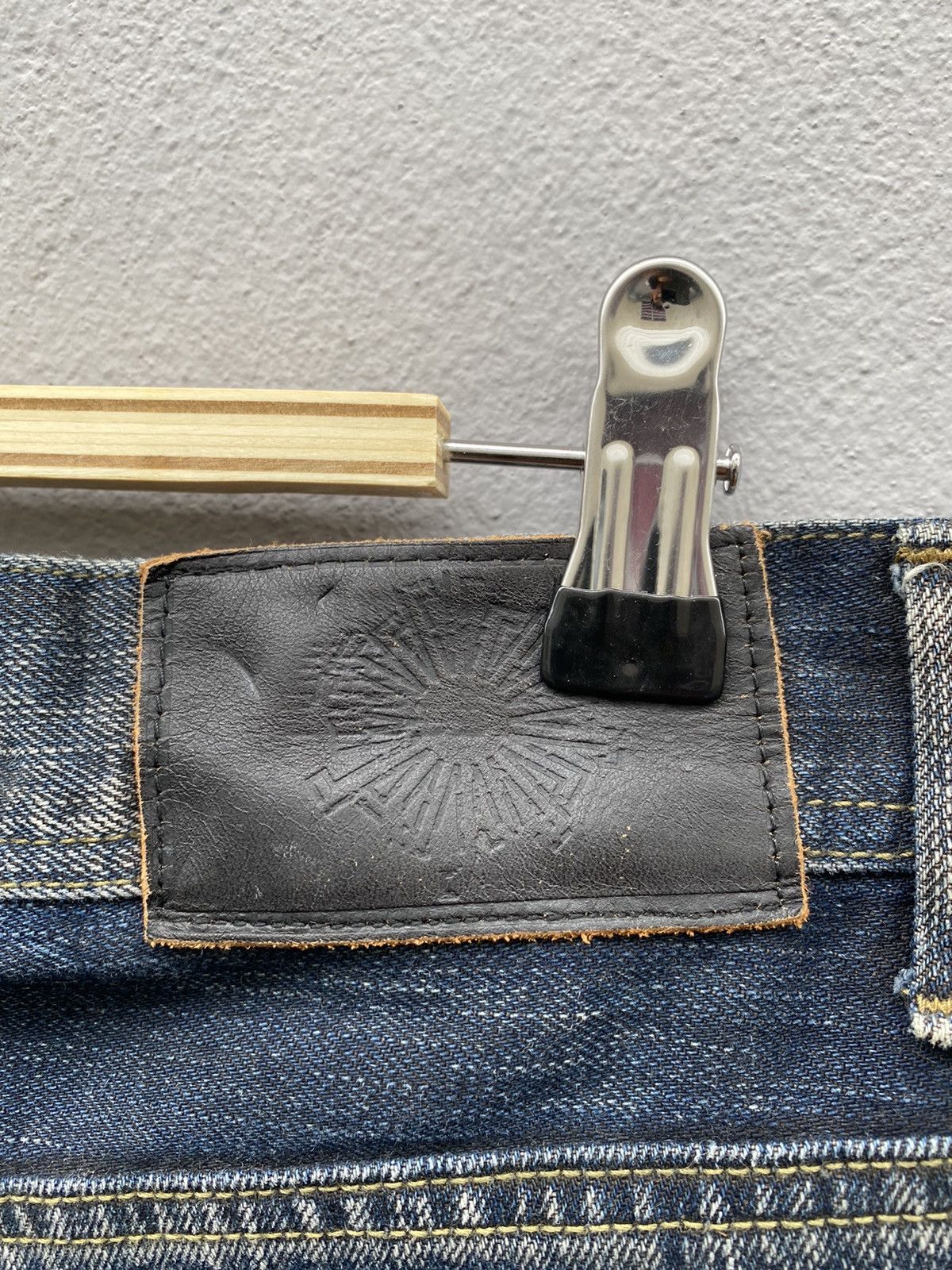 Tornado Mart 💥RARE💥Tornado Mart Japan Waxed Double Waist Denim Size US 34 / EU 50 - 14 Thumbnail