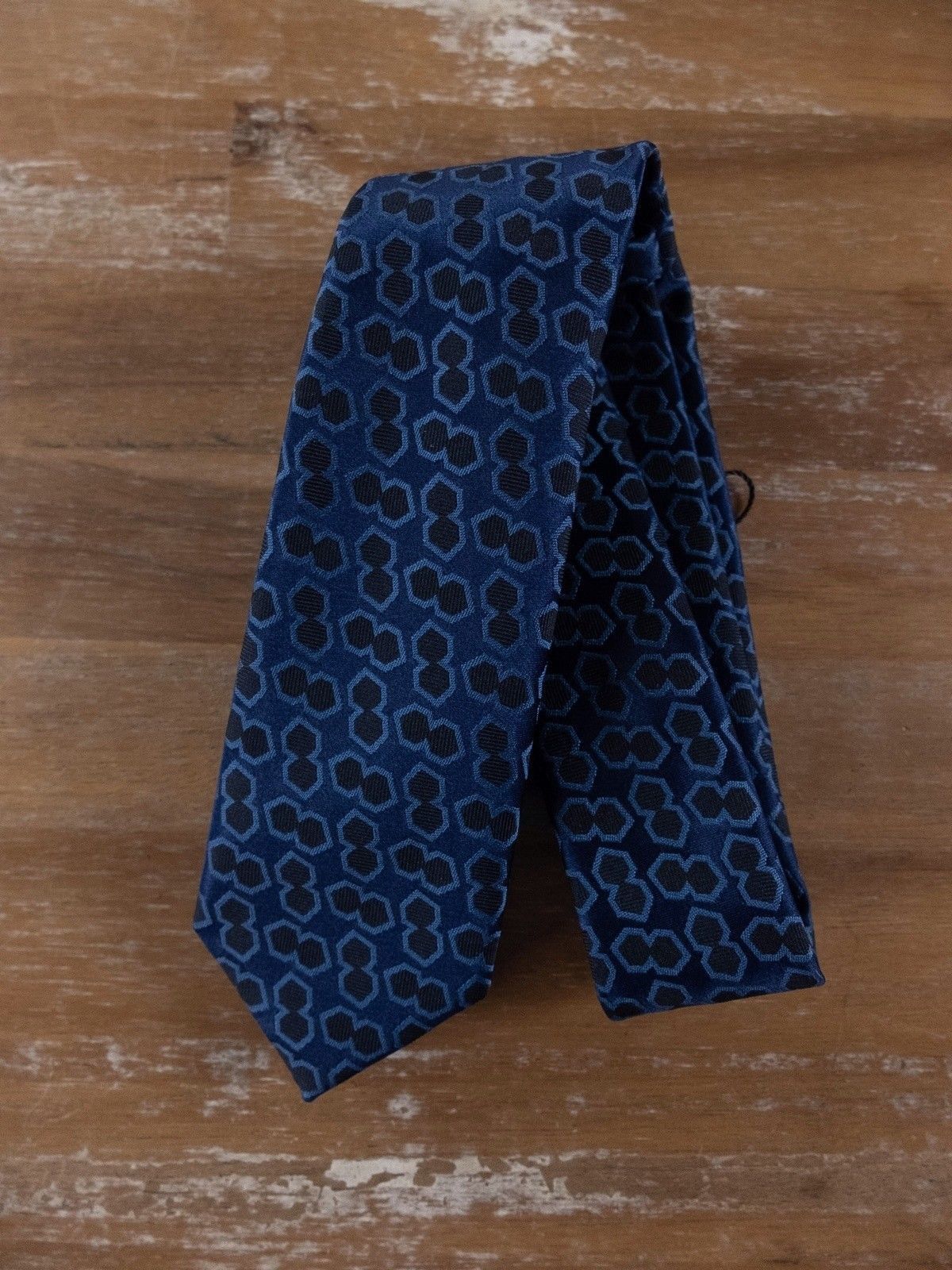 Z Zegna Z ZEGNA narrow width slim woven geometric tie authentic Size ONE SIZE - 1 Thumbnail