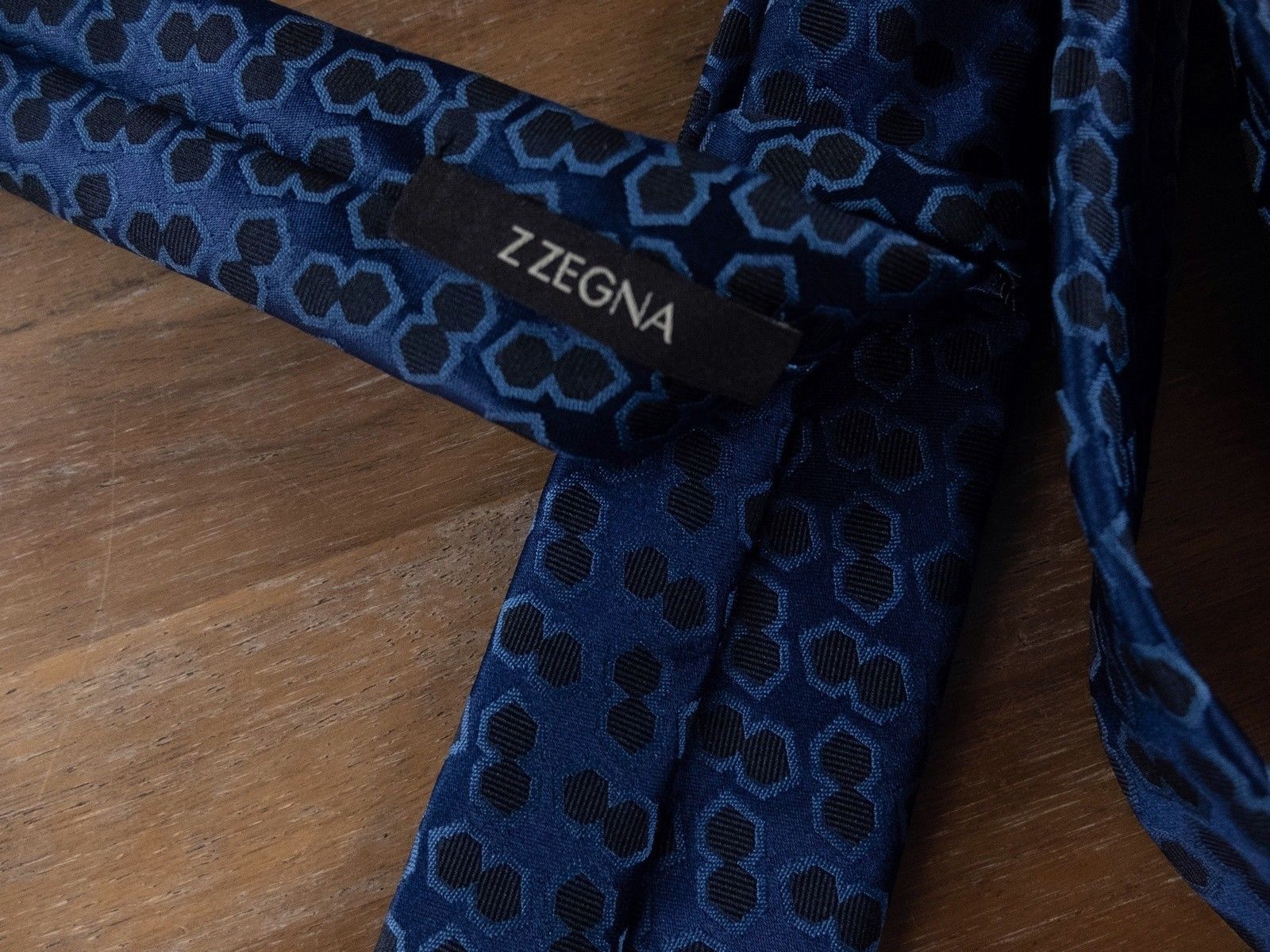 Z Zegna Z ZEGNA narrow width slim woven geometric tie authentic Size ONE SIZE - 3 Thumbnail