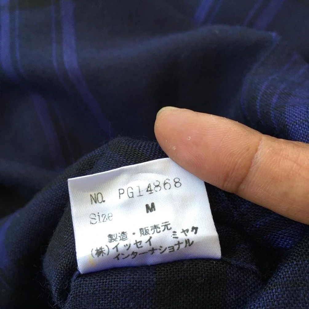 Issey Miyake 💥Final💥Issey Miyake Plantation Cowl Neck Check Shirt Size M / US 6-8 / IT 42-44 - 9 Thumbnail