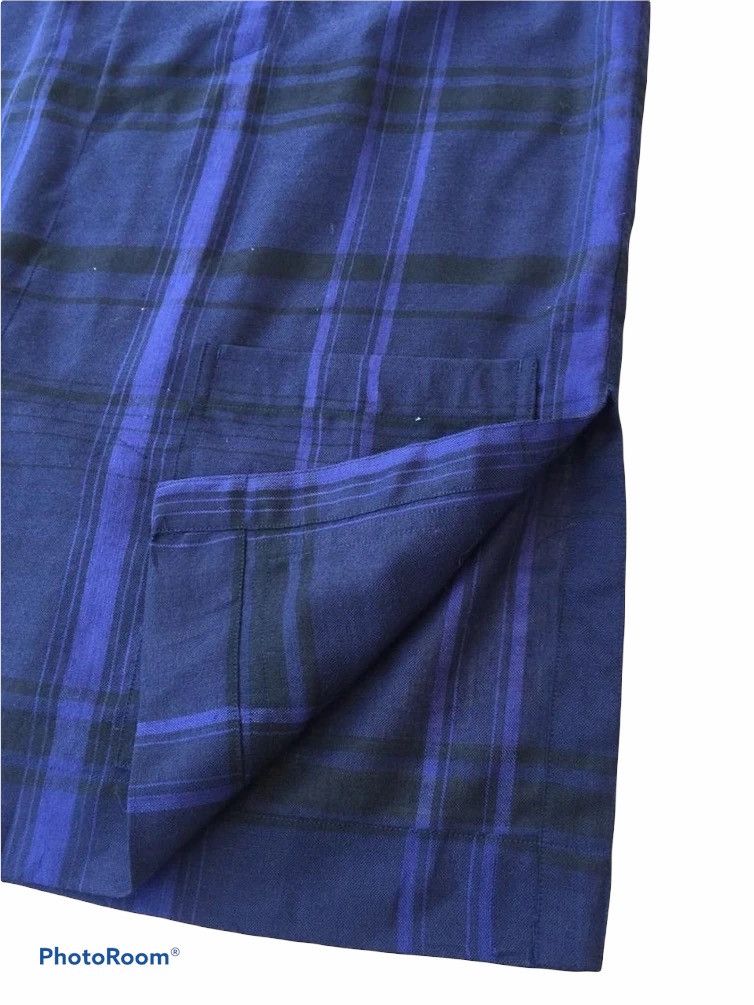 Issey Miyake 💥Final💥Issey Miyake Plantation Cowl Neck Check Shirt Size M / US 6-8 / IT 42-44 - 7 Thumbnail