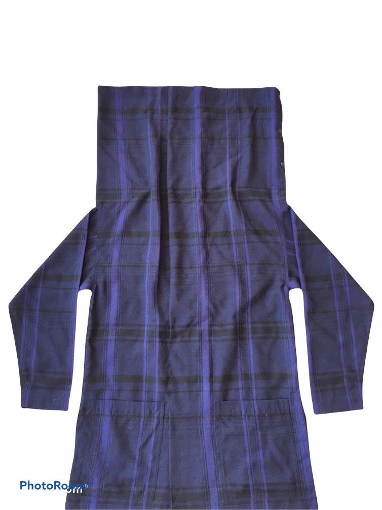 Issey Miyake 💥Final💥Issey Miyake Plantation Cowl Neck Check Shirt Size M / US 6-8 / IT 42-44 - 6 Thumbnail