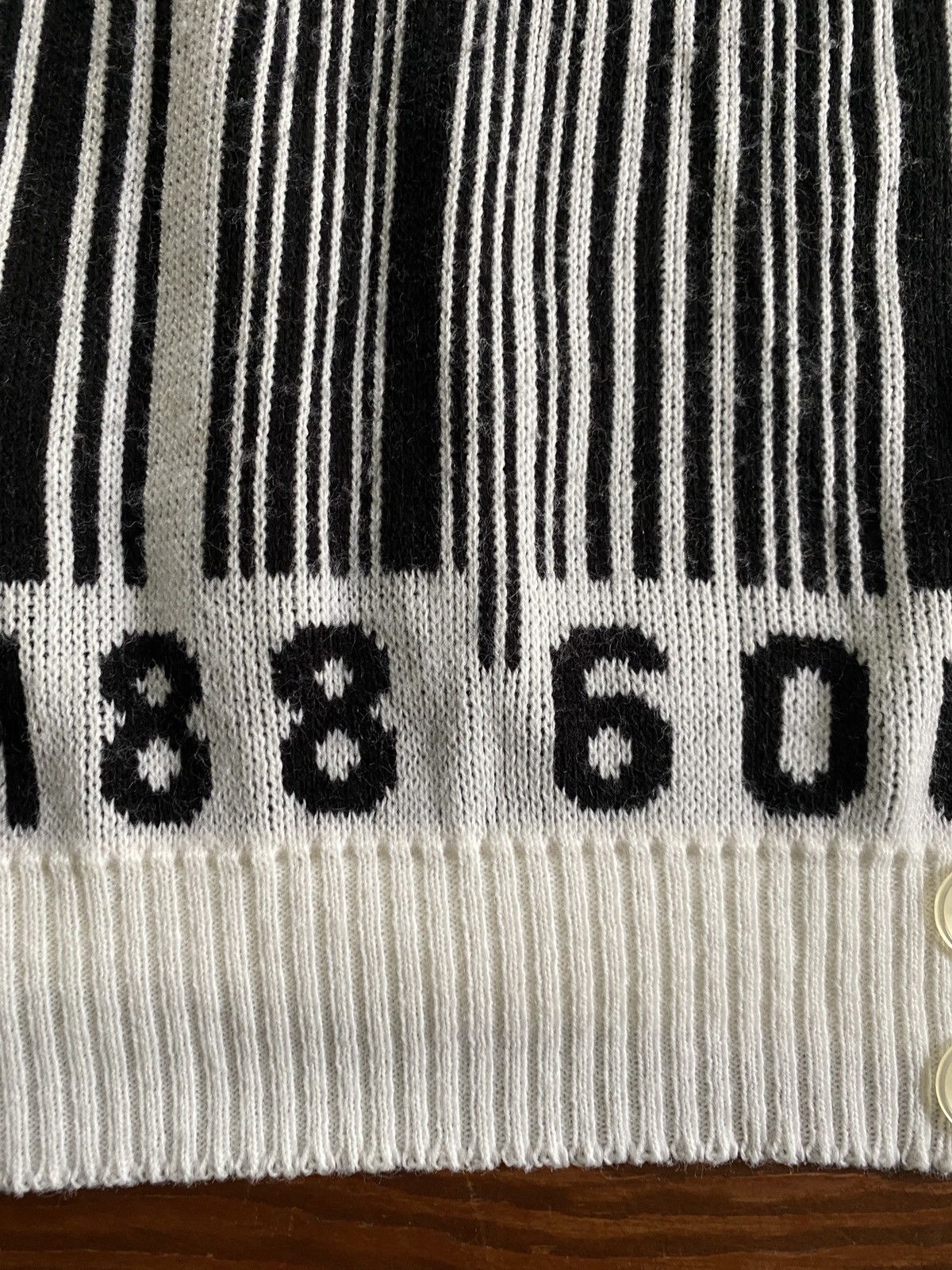Vintage Vintage 80’s Brimwick Barcode All Over Knit Sweater Size US L / EU 52-54 / 3 - 3 Thumbnail