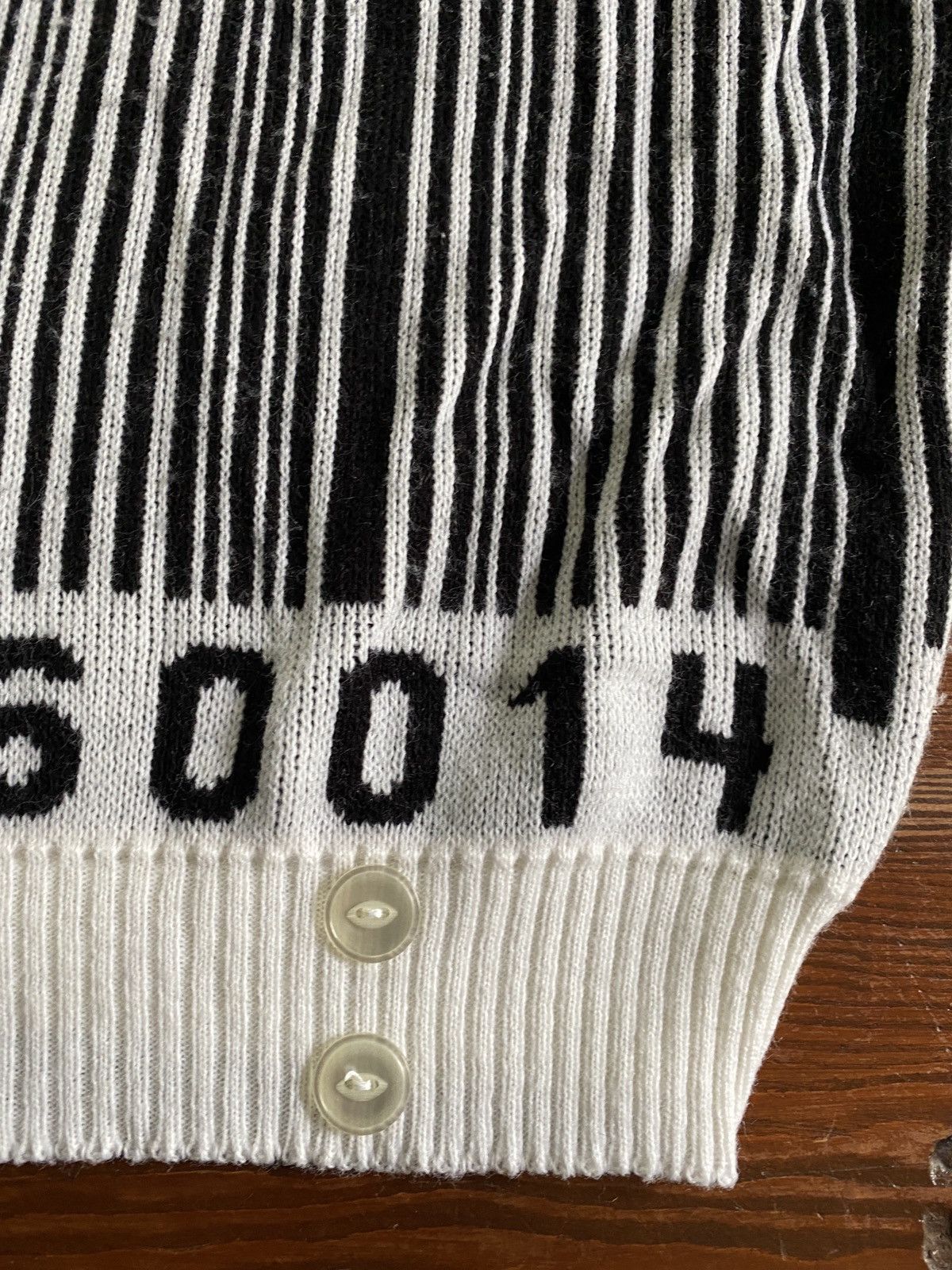 Vintage Vintage 80’s Brimwick Barcode All Over Knit Sweater Size US L / EU 52-54 / 3 - 4 Thumbnail
