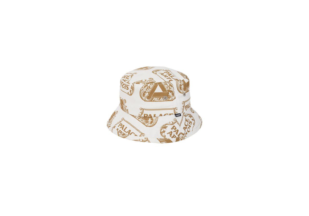Palace PALACE STELLA ARTOIS BUCKET HAT WHITE / GOLD - S/M f Size ONE SIZE - 3 Thumbnail