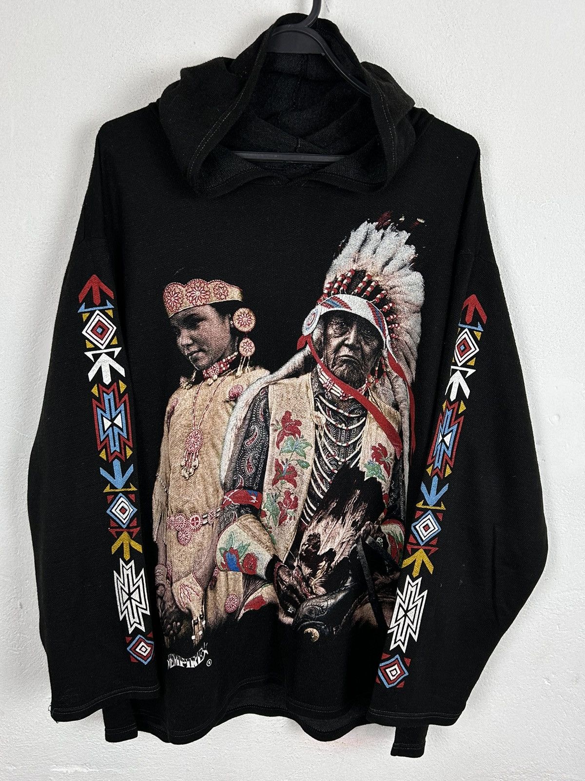 Vintage Ethnic Print Hoodie main image 0