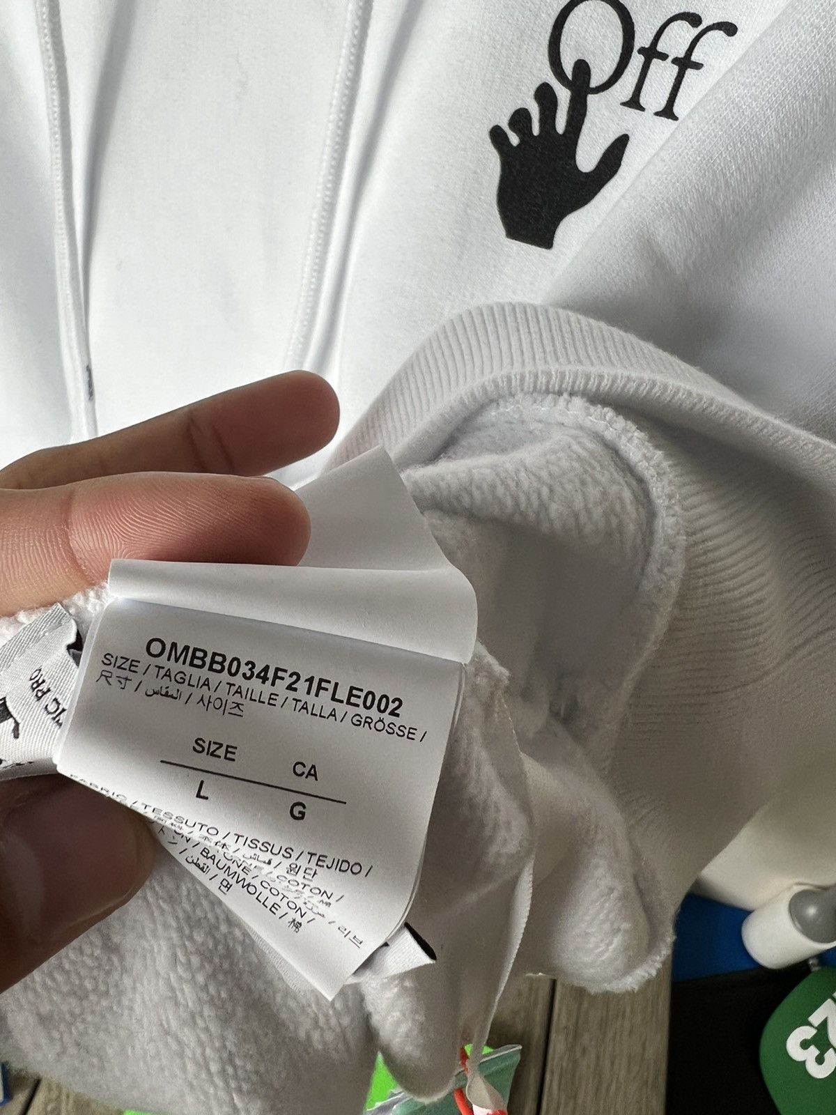 Off-White Off-White Degrade Diagonal Arrow Slim Fit Hoodie Size US L / EU 52-54 / 3 - 11 Thumbnail