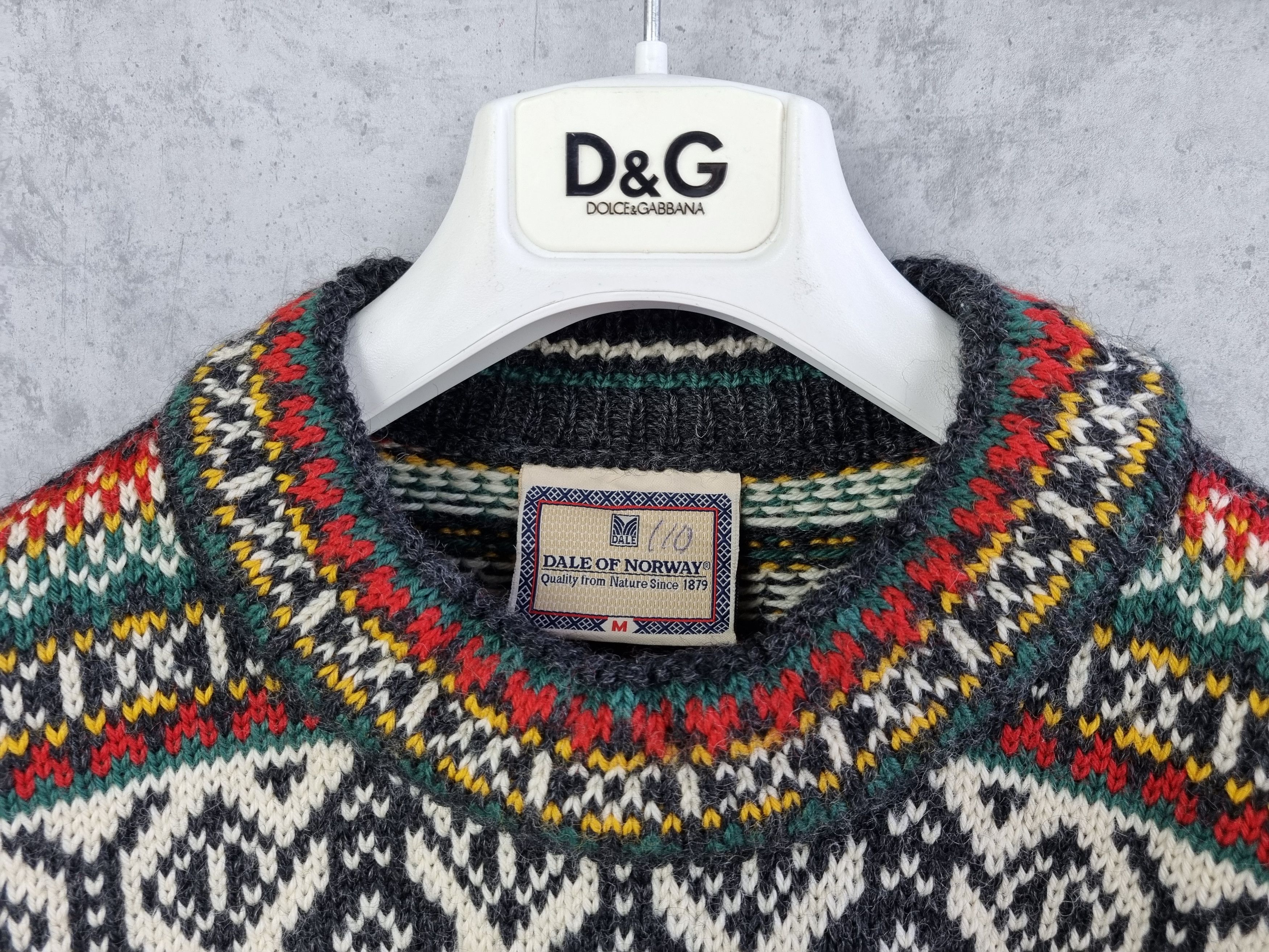 Dale Of Norway × Vintage Vintage 90s Heavy Wool Beautiful Knitwear Sweater Size US M / EU 48-50 / 2 - 15 Thumbnail