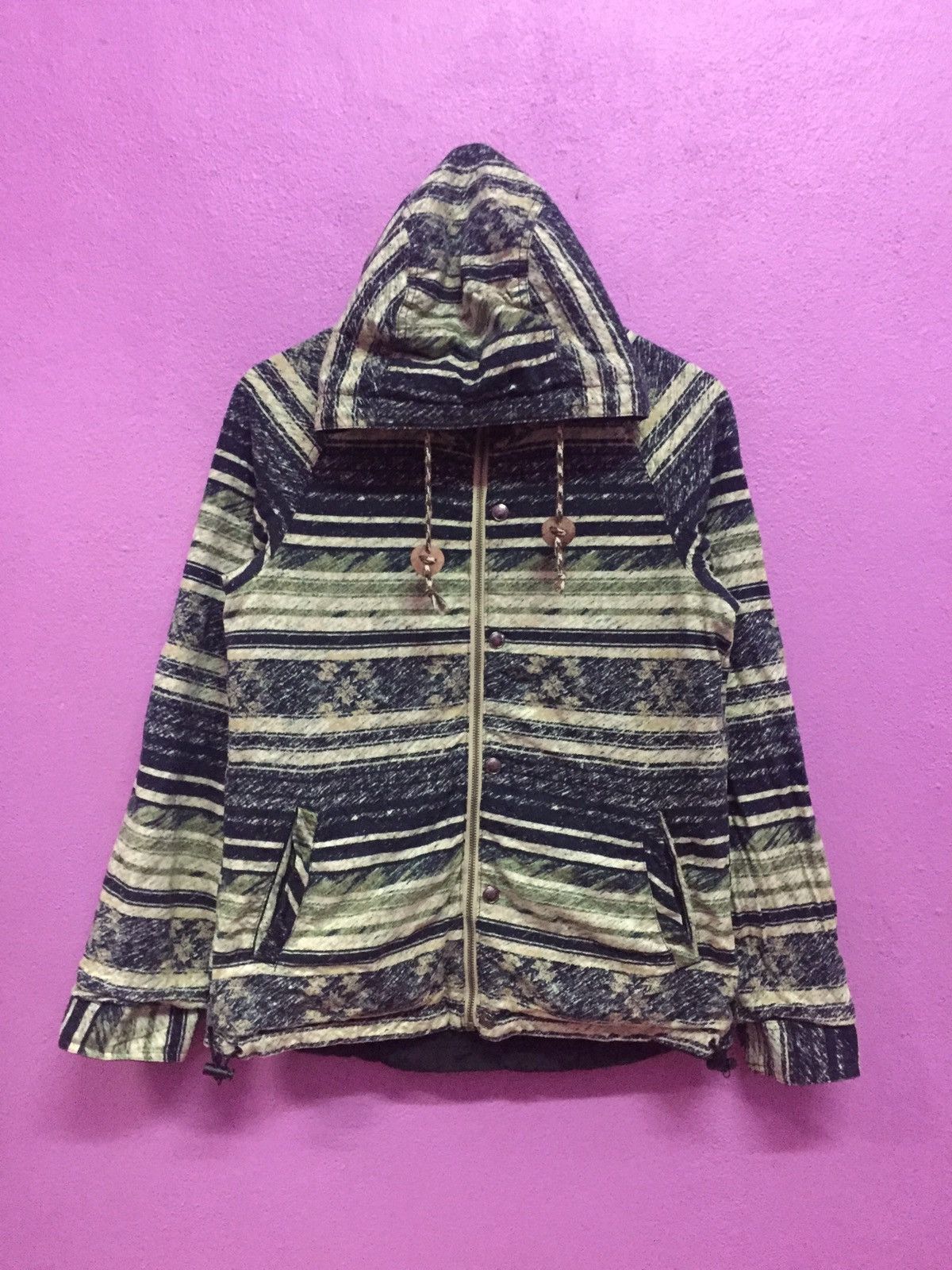 Japanese Brand Striped Riversable Jackets Size US M / EU 48-50 / 2 - 1 Thumbnail