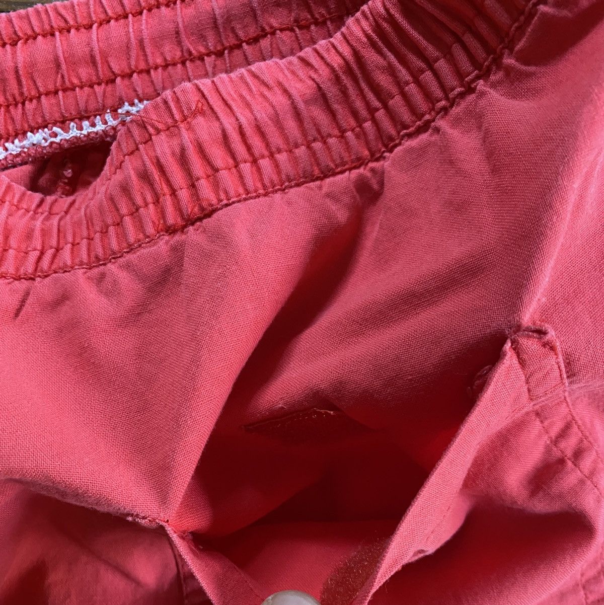 McGregor Vintage 80’s McGregor Wide Leg Front Cargo Pink Board Shorts Size US 36 / EU 52 - 17 Thumbnail