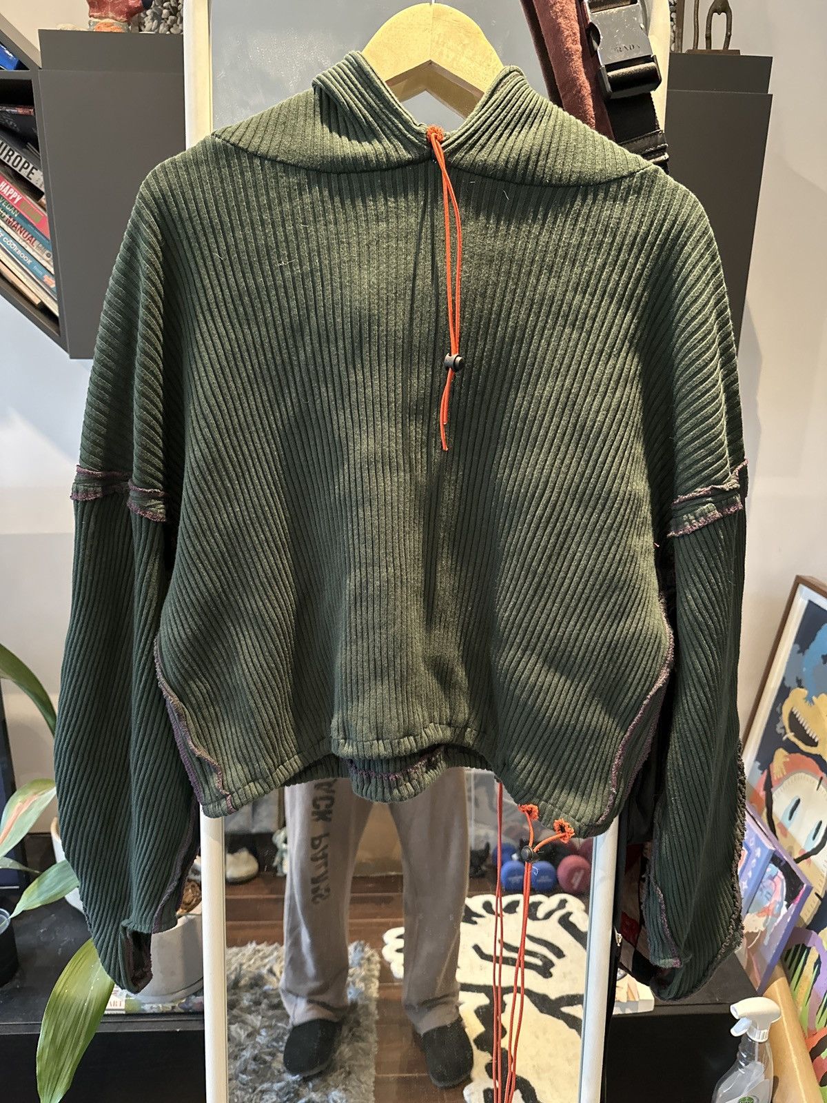 image of Seeing Red Elephant Trunk Hoodie in Green, Men's (Size Medium)