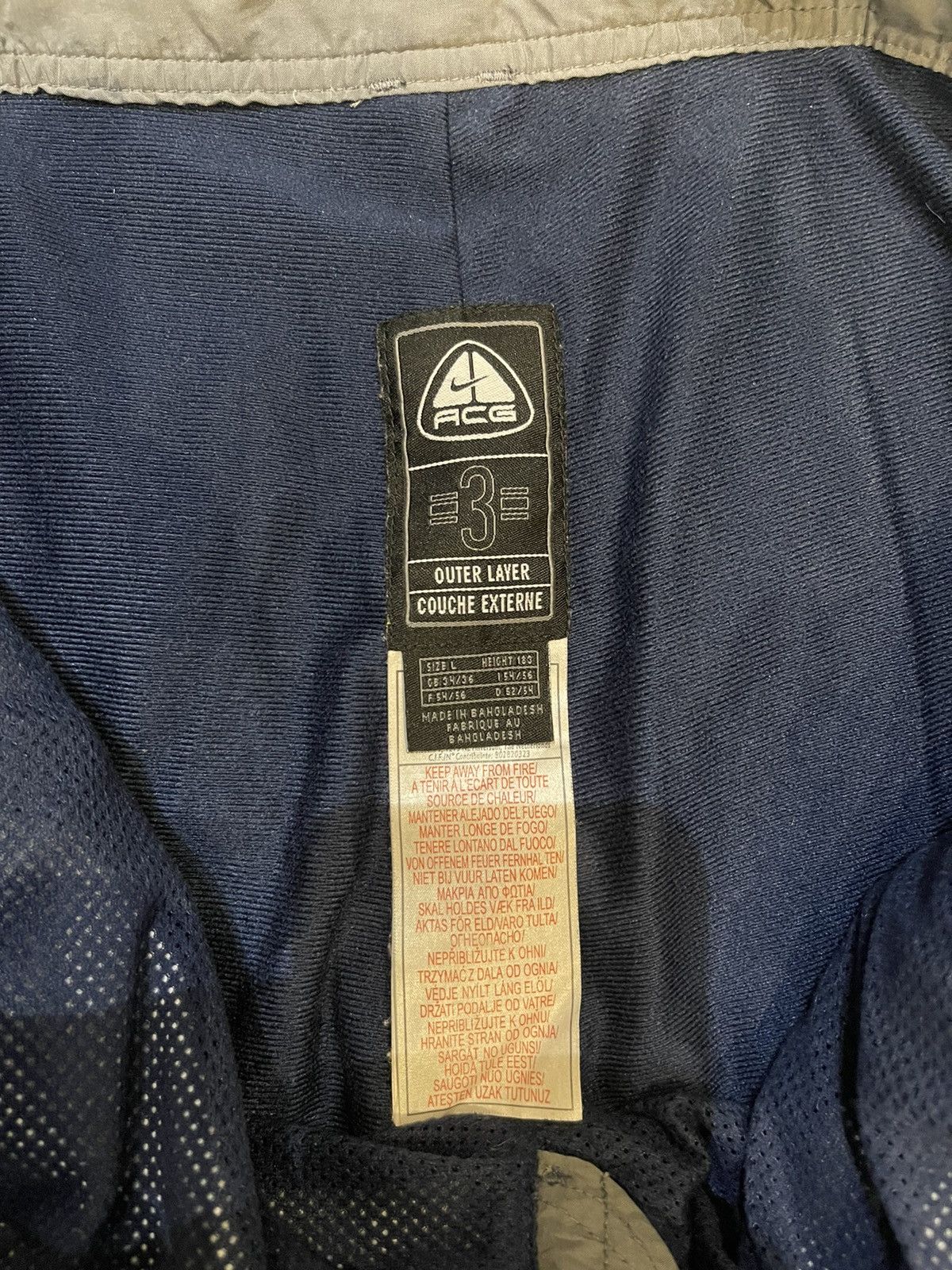 Nike ACG Nike ACG Technical Blue Ski Nylon Pants Size US 34 / EU 50 - 16 Thumbnail